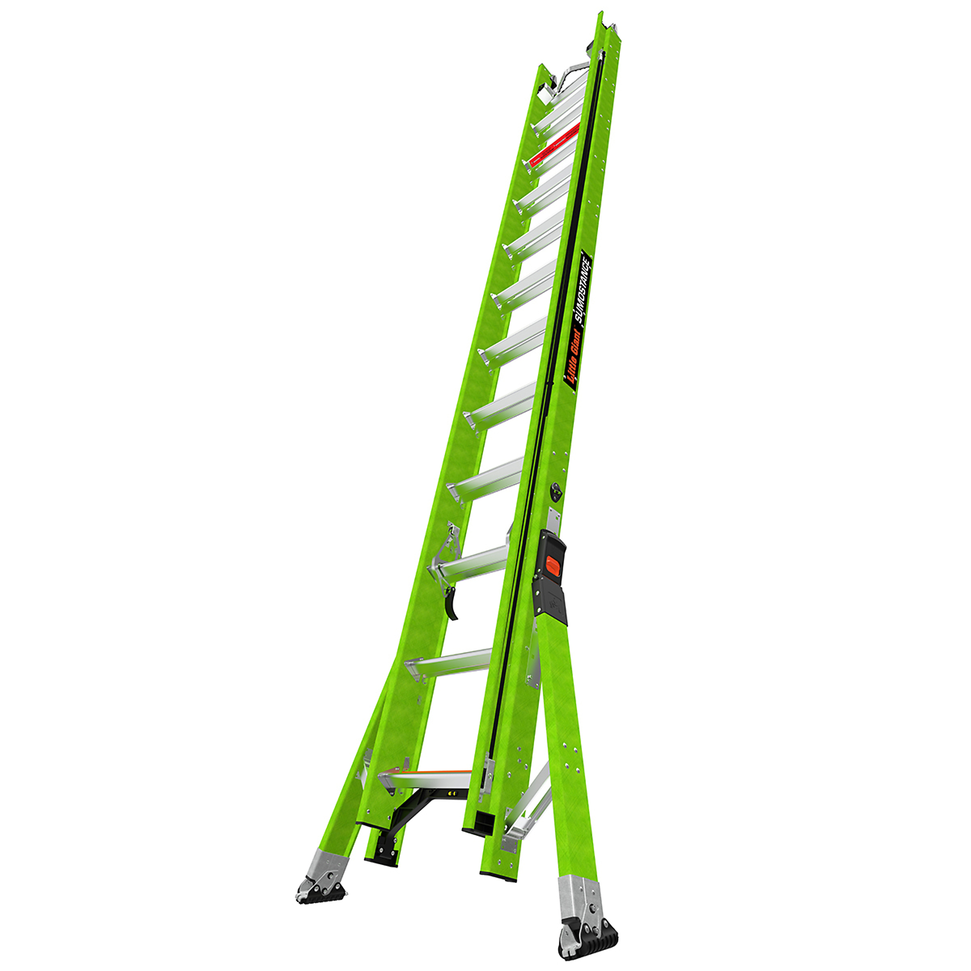 Little Giant Ladder, SUMOSTANCE 24ft. 375lb Ext Ladder GC VBAR SURESET Ft, Height 24 ft, Capacity 375 lb, Material Fiberglass, Model 17224-186