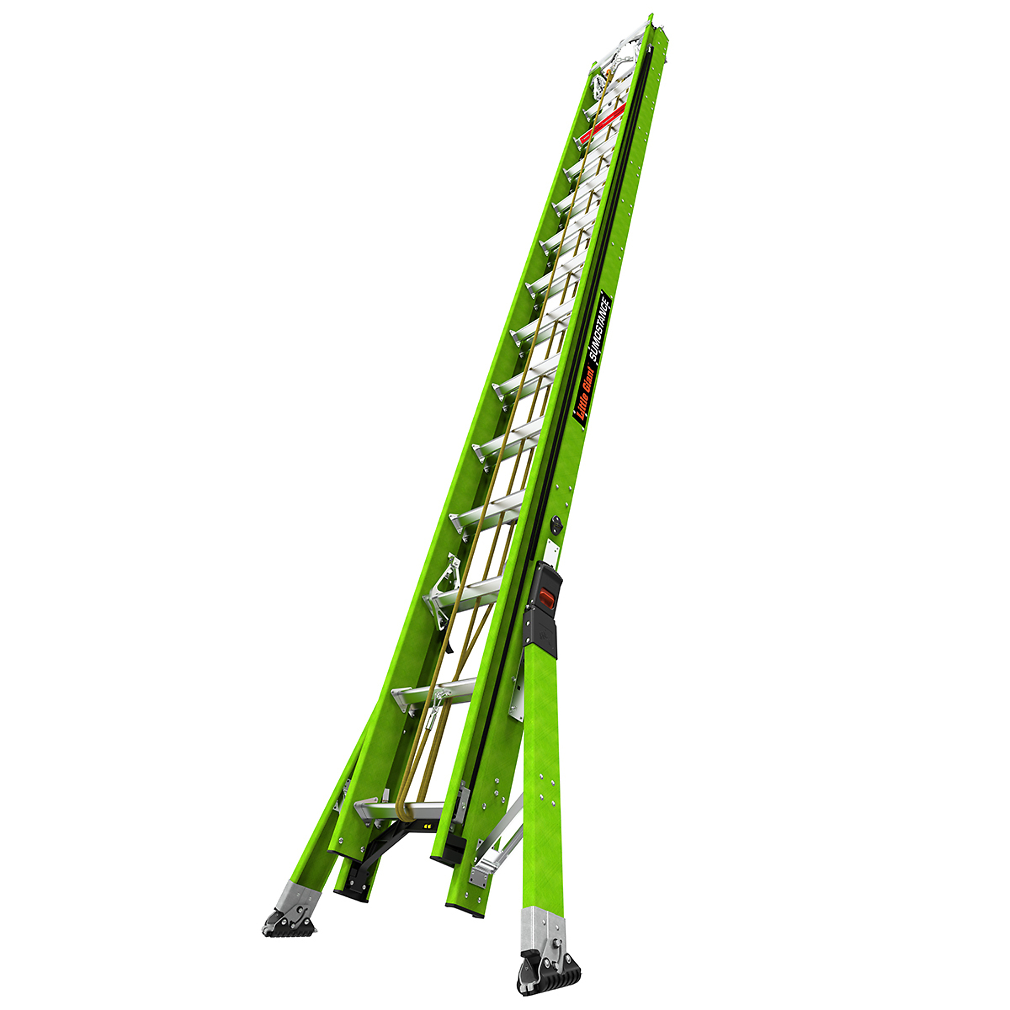 Little Giant Ladder, SUMOSTANCE 28 Ext Ladder GC Hooks Vbar Safety Line, Height 28 ft, Capacity 375 lb, Material Fiberglass, Model 17628-279