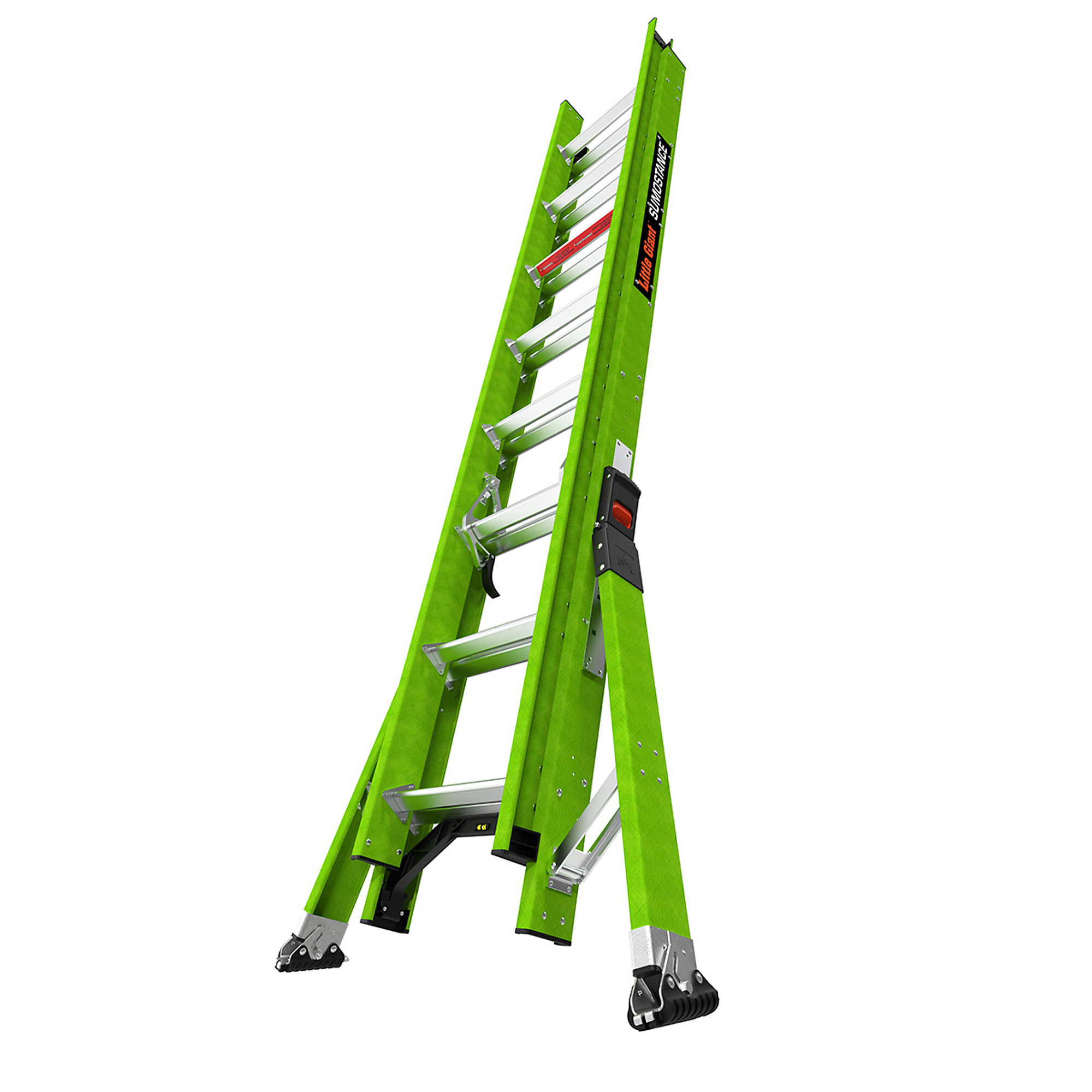 Little Giant Ladder, SUMOSTANCE 16ft. 300 lb. Fiberglass Extension Ladder, Height 16 ft, Capacity 300 lb, Material Fiberglass, Model 18816