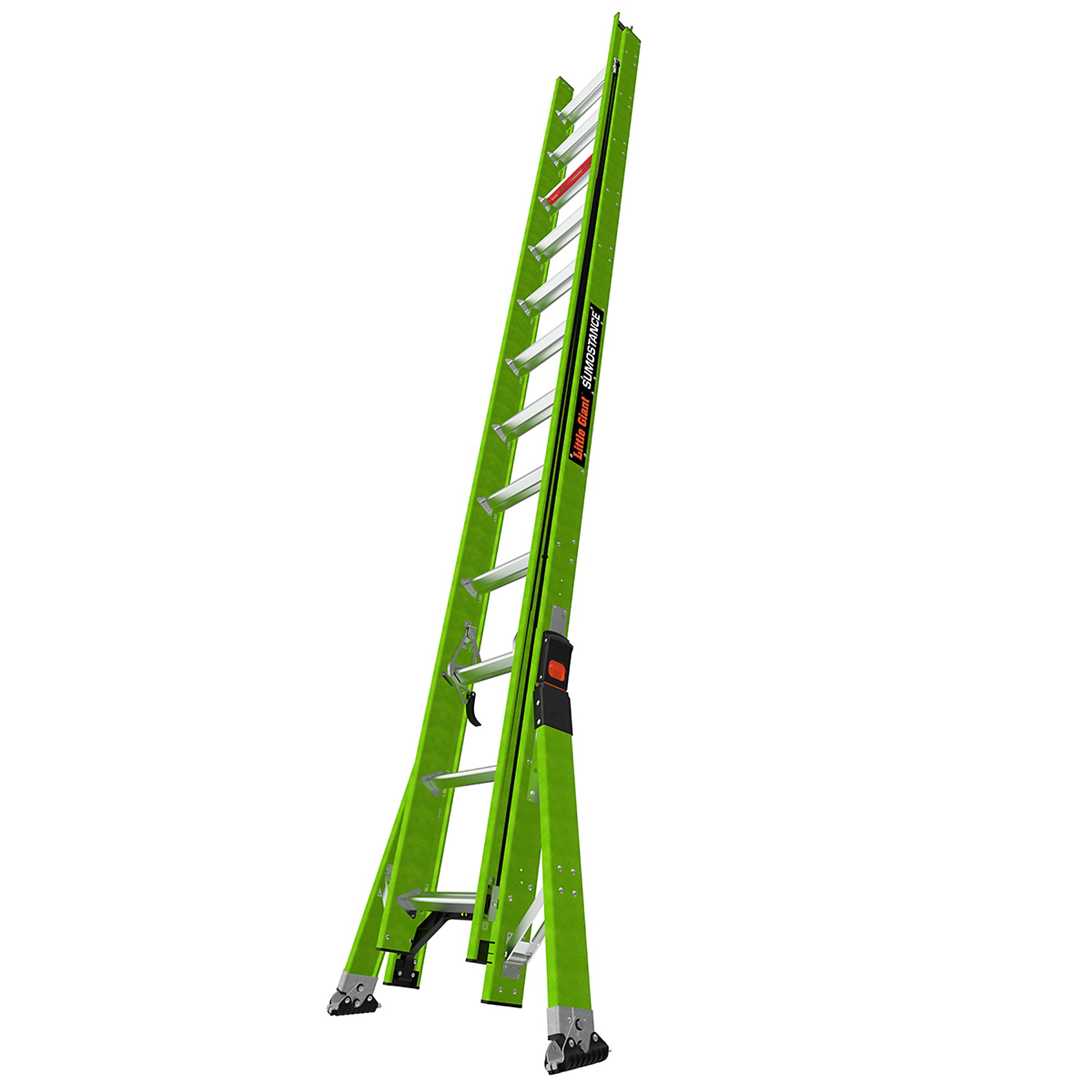 Little Giant Ladder, SUMOSTANCE 24ft. 300 lb. Fiberglass Extension Ladder, Height 24 ft, Capacity 300 lb, Material Fiberglass, Model 18824