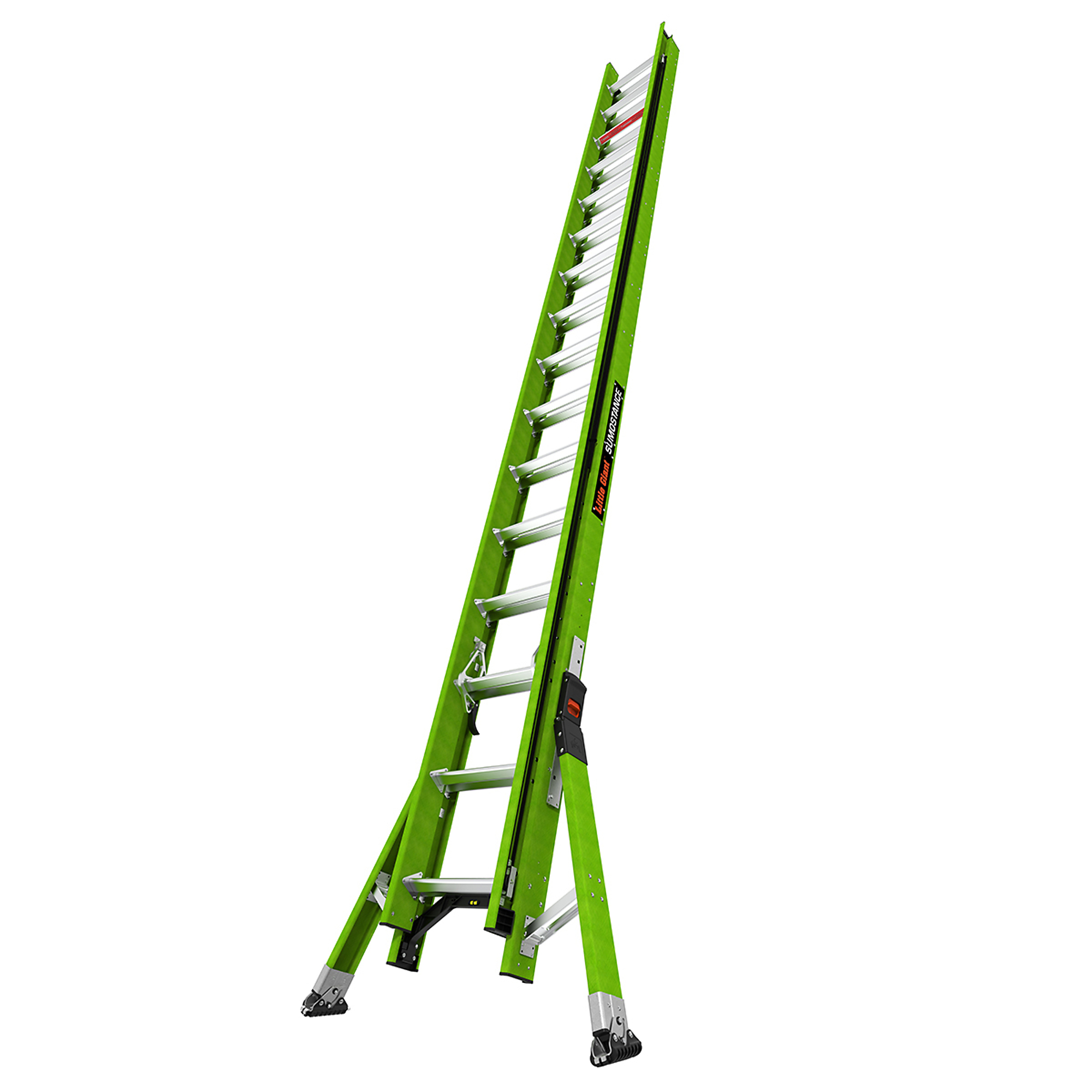 Little Giant Ladder, SUMOSTANCE 32ft. 300 lb. Fiberglass Extension Ladder, Height 32 ft, Capacity 300 lb, Material Fiberglass, Model 18832