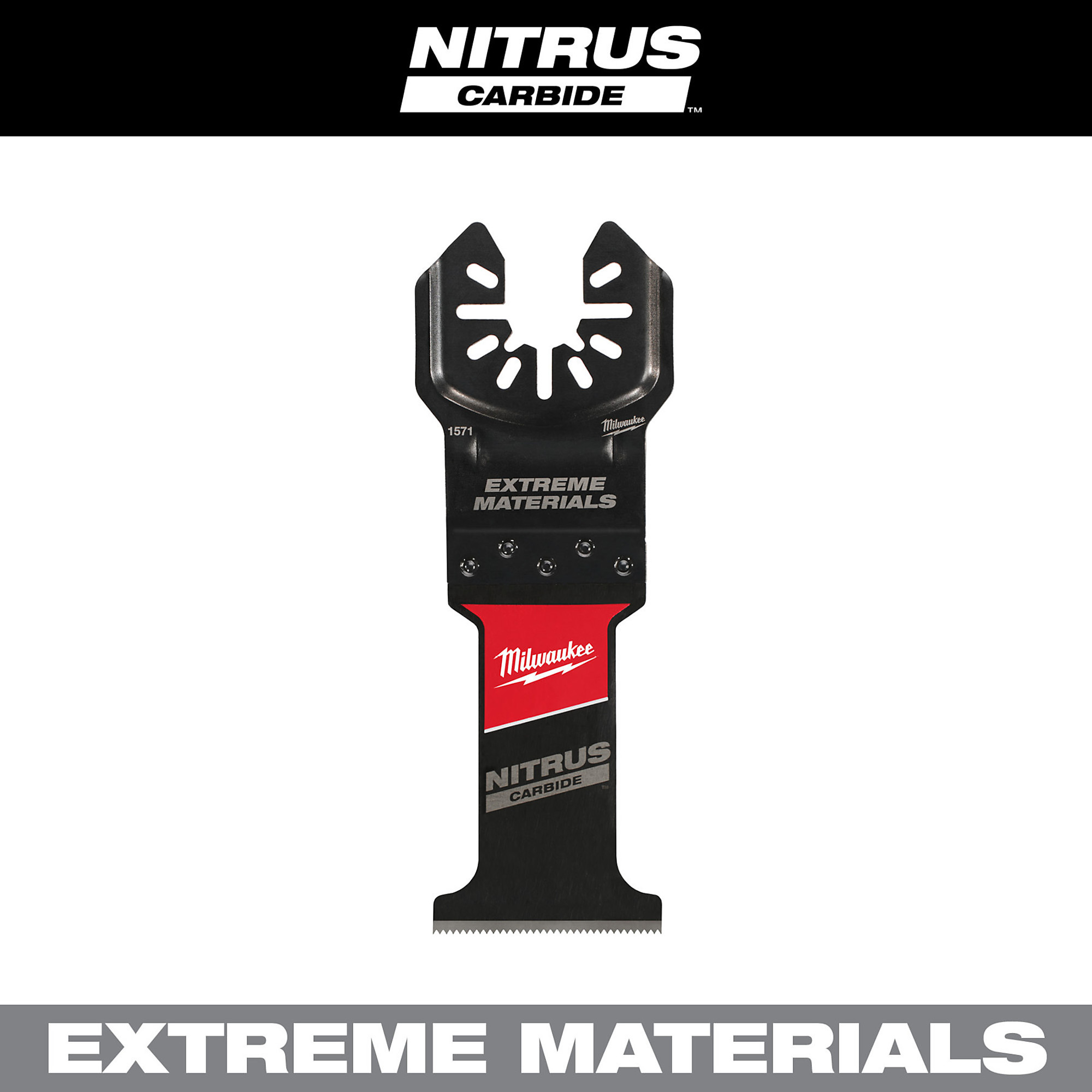 Milwaukee, NITRUS Extreme Materials Oscillating Multi-Tool Blade 1PK, Model 49-25-1571