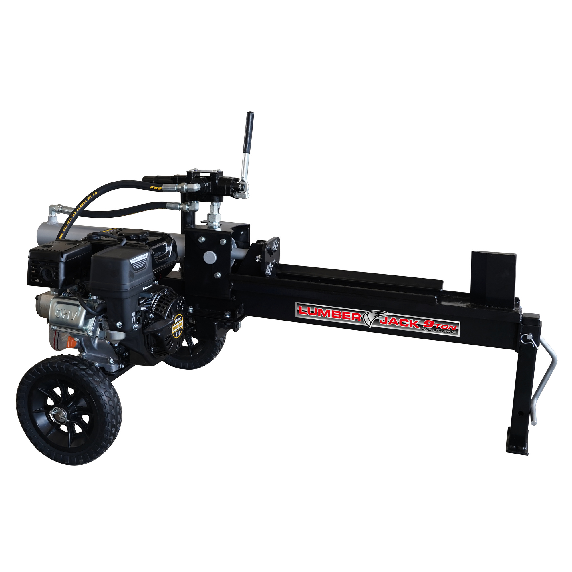 Lumber Jack, 9 Ton Log Splitter 209CC, Ram Force 9 Tons, Max. Log Diameter 13 in, Max. Log Length 19 in, Model YTL-590-111