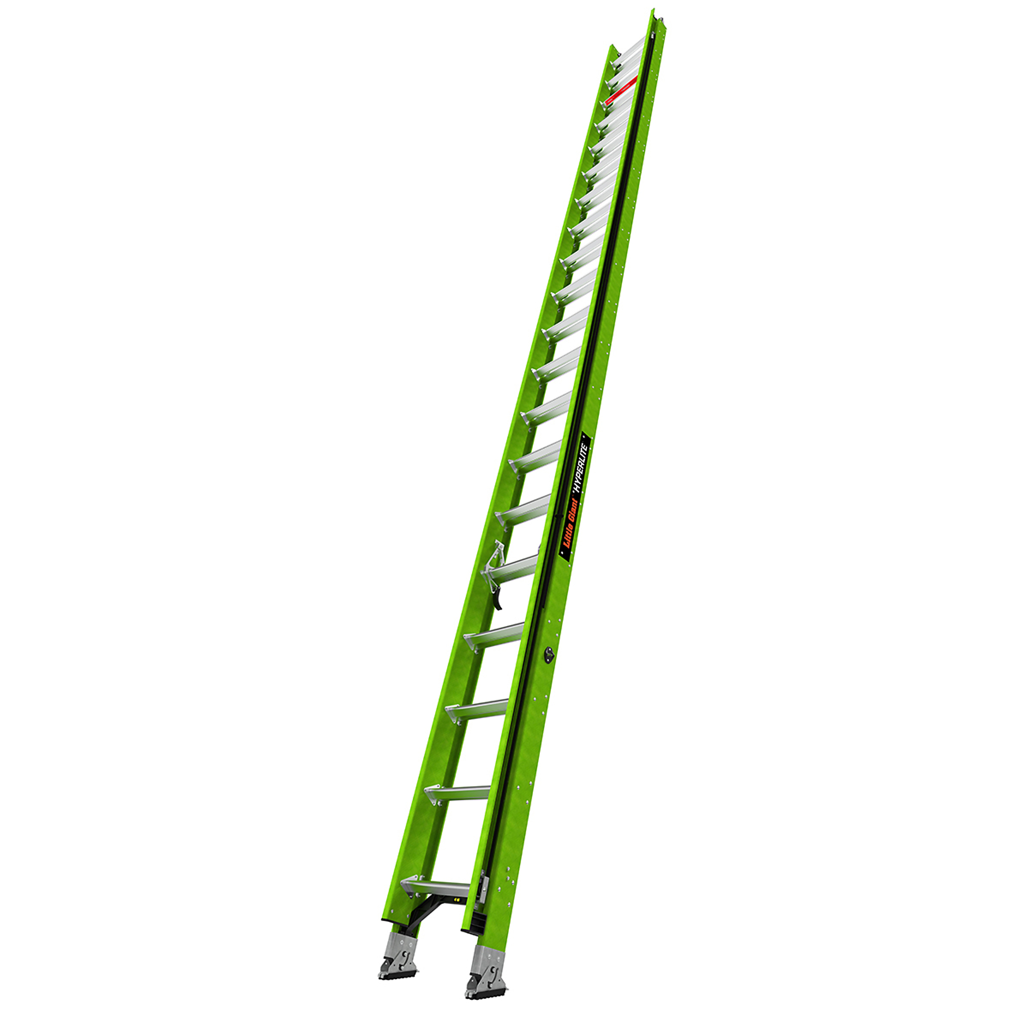 Little Giant Ladder, HYPERLITE 40ft. 300 lb Fiberglass Extension Ladder, Height 40 ft, Capacity 300 lb, Material Fiberglass, Model 17740