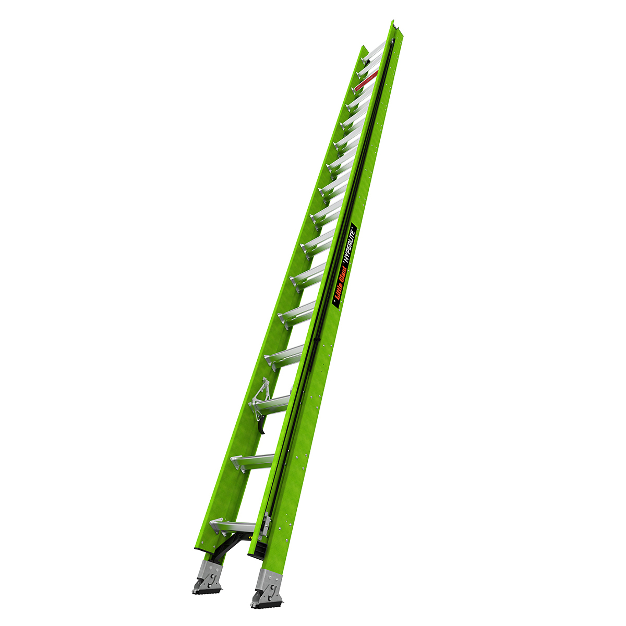 Little Giant Ladder, HYPERLITE 32ft. 300 lb Fiberglass Extension Ladder, Height 32 ft, Capacity 300 lb, Material Fiberglass, Model 18732