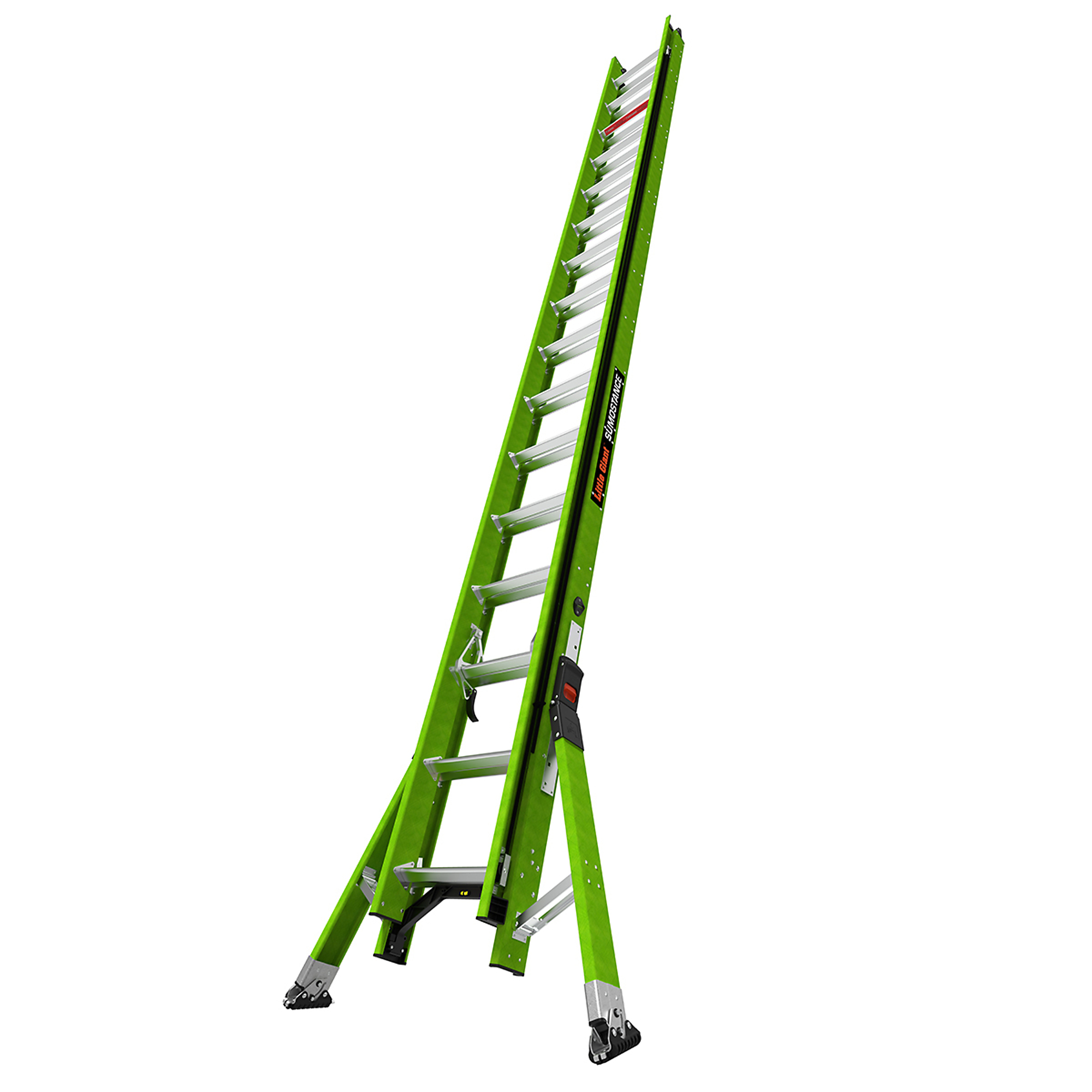 Little Giant Ladder, SUMOSTANCE 32 375lb Ext Ladder GROUND CUE/ClimbAng, Height 32 ft, Capacity 375 lb, Material Fiberglass, Model 17232