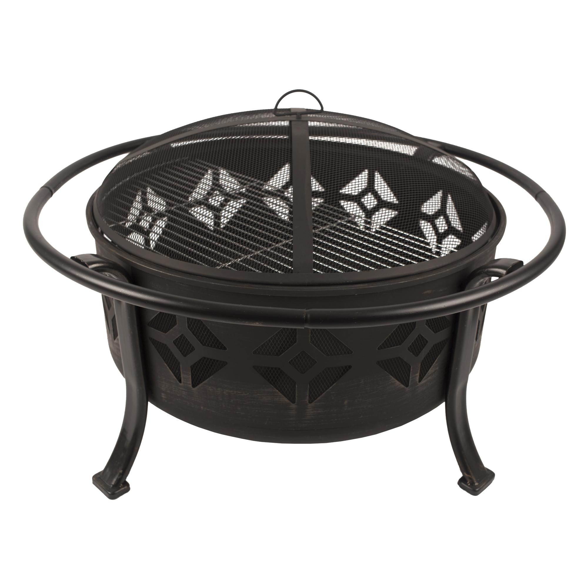 Pleasant Hearth, Sunderland Deep Bowl Fire Pit, Fuel Type Wood, Material Carbon Steel, Model OFW110R