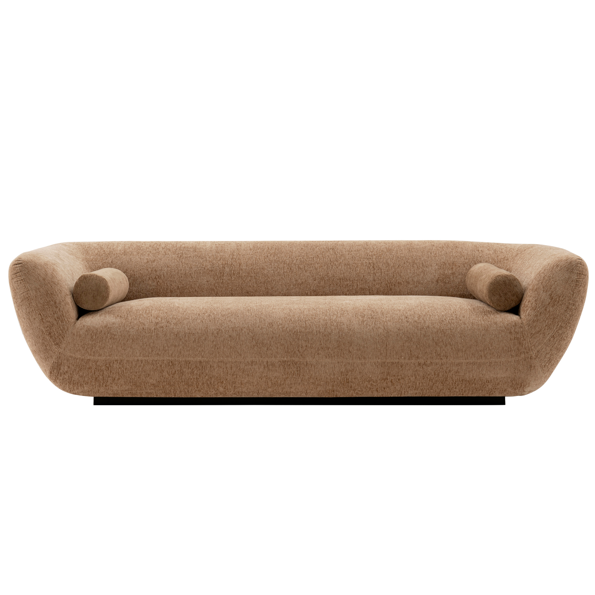 Manhattan Comfort, Contemporary Ulka Boucle Sofa with Pillows Brown, Primary Color Brown, Included (qty.) 1 Model SF011
