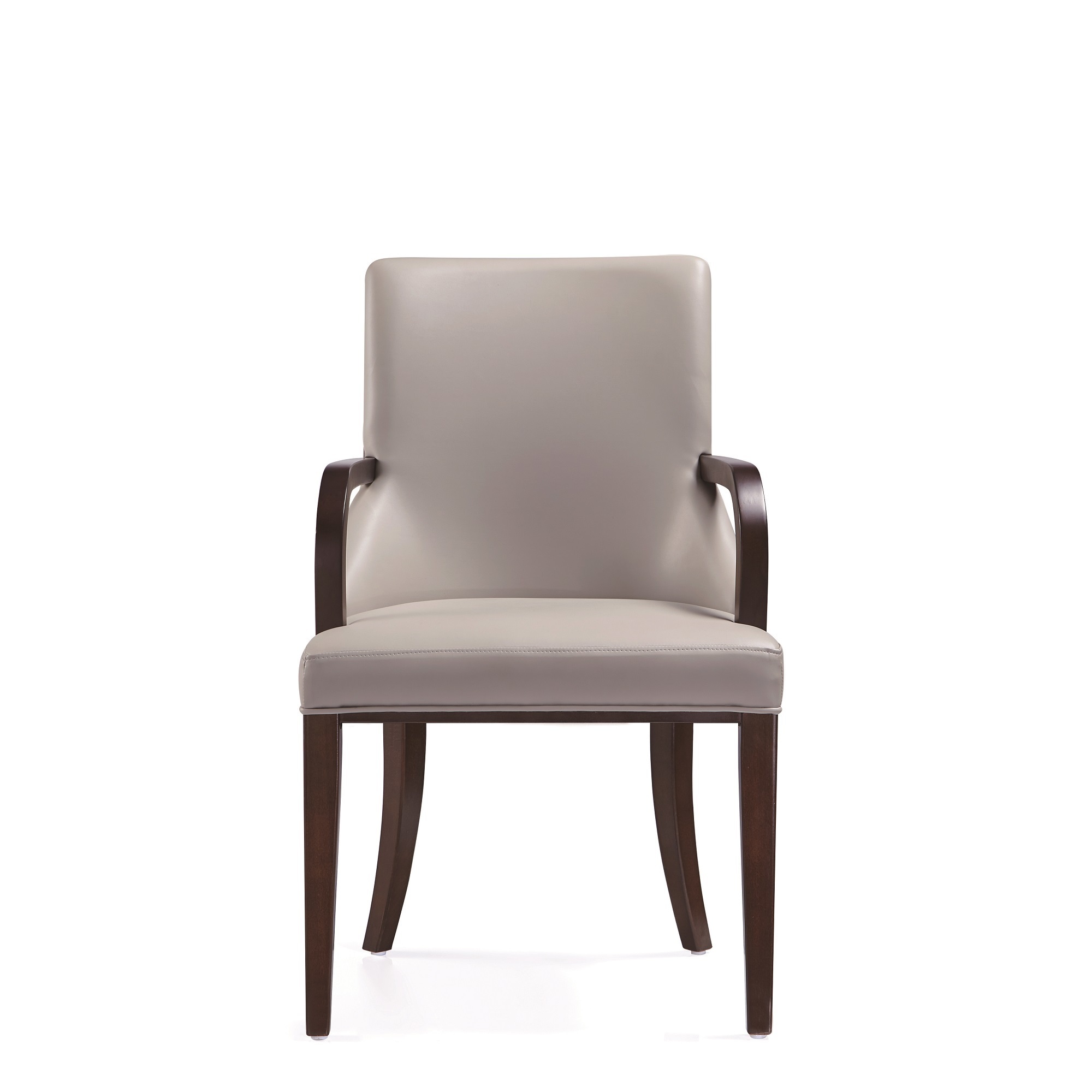 Manhattan Comfort, Shubert Faux Leather and Velvet Armchair Lt Grey, Primary Color Gray, Included (qty.) 1 Model DC055AR