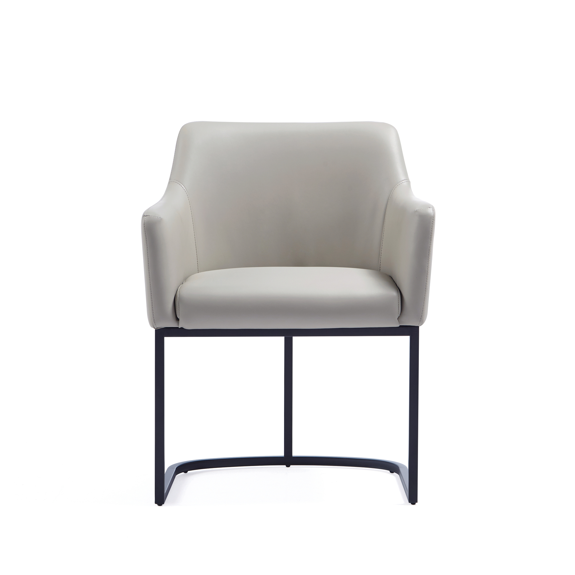 Manhattan Comfort, Modern Serena Armchair Leatherette Steel Lt Grey, Primary Color Gray, Included (qty.) 1 Model DC056AR