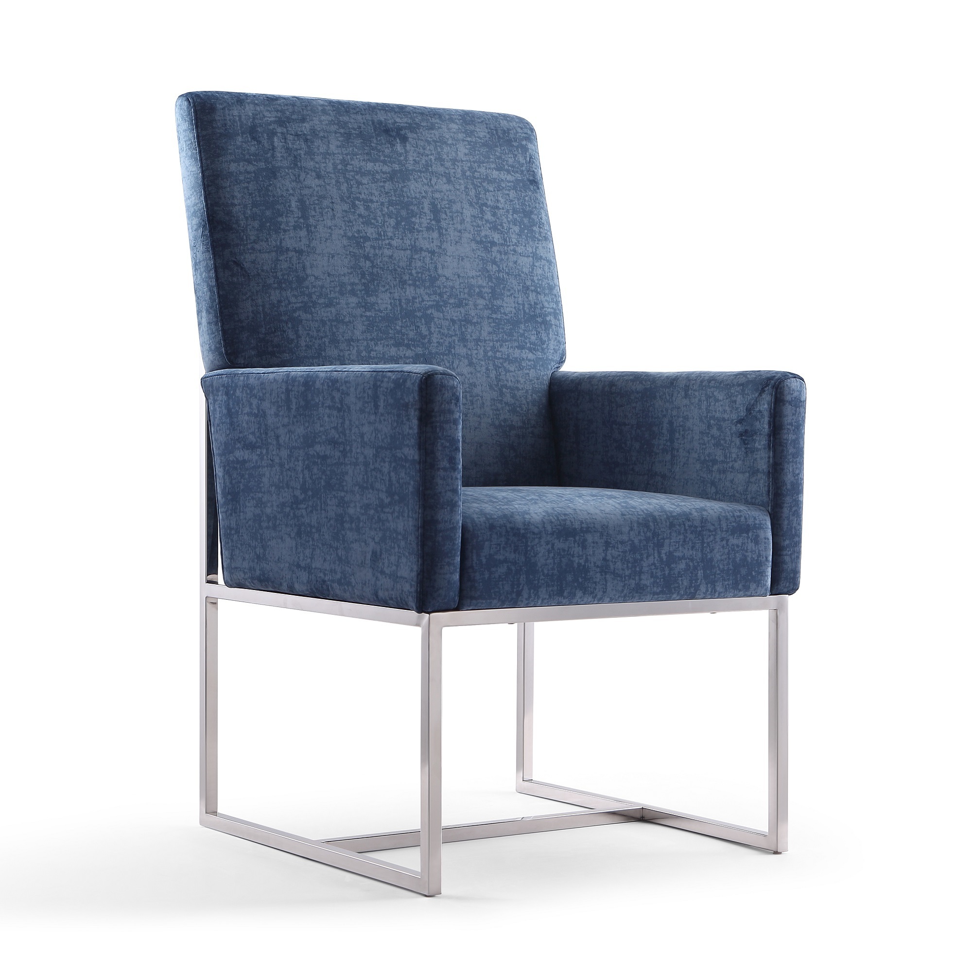 Manhattan Comfort, Element Blue Velvet Armchair, Primary Color Blue, Included (qty.) 1 Model DC029