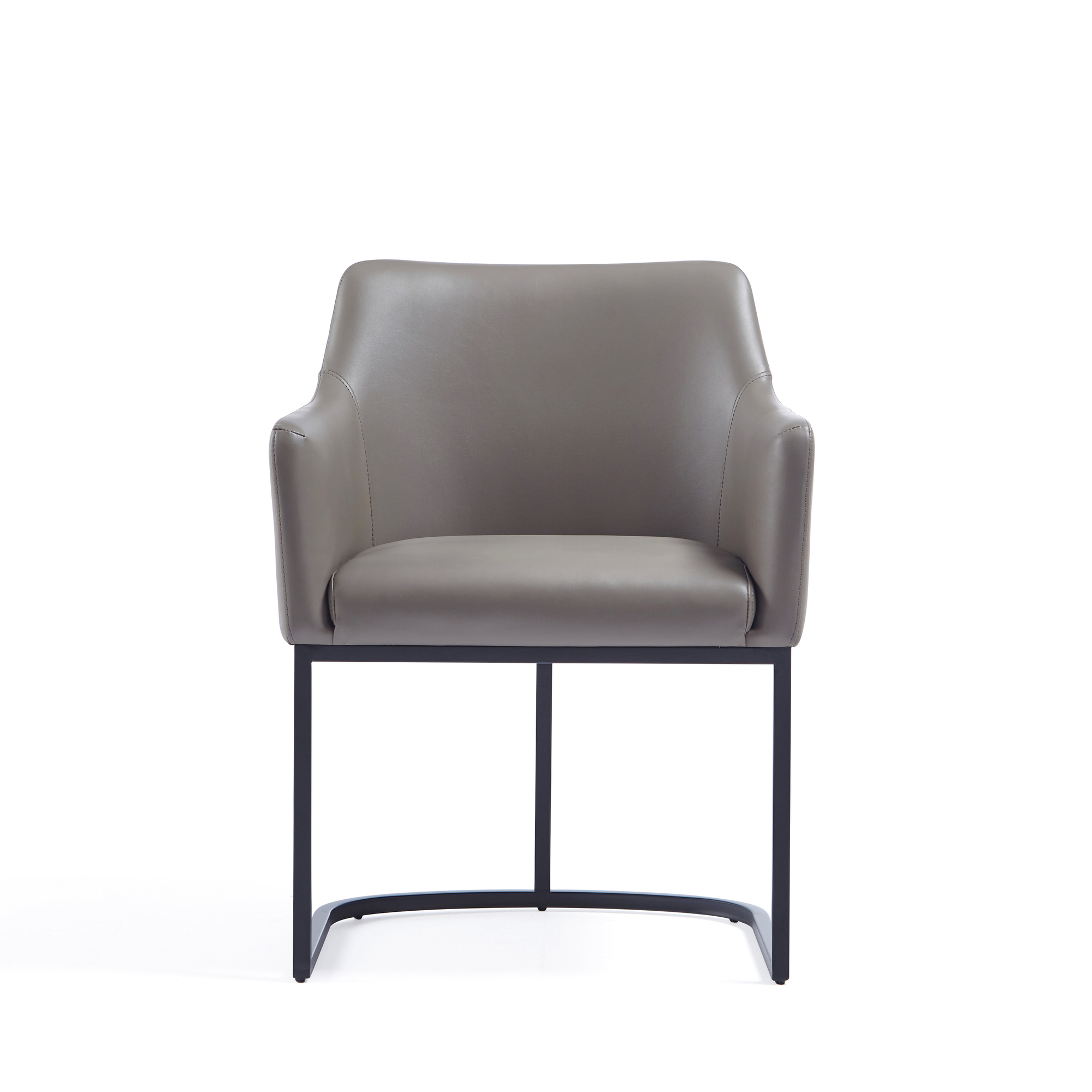 Manhattan Comfort, Modern Serena Armchair Leatherette Steel Grey, Primary Color Gray, Included (qty.) 1 Model DC056AR