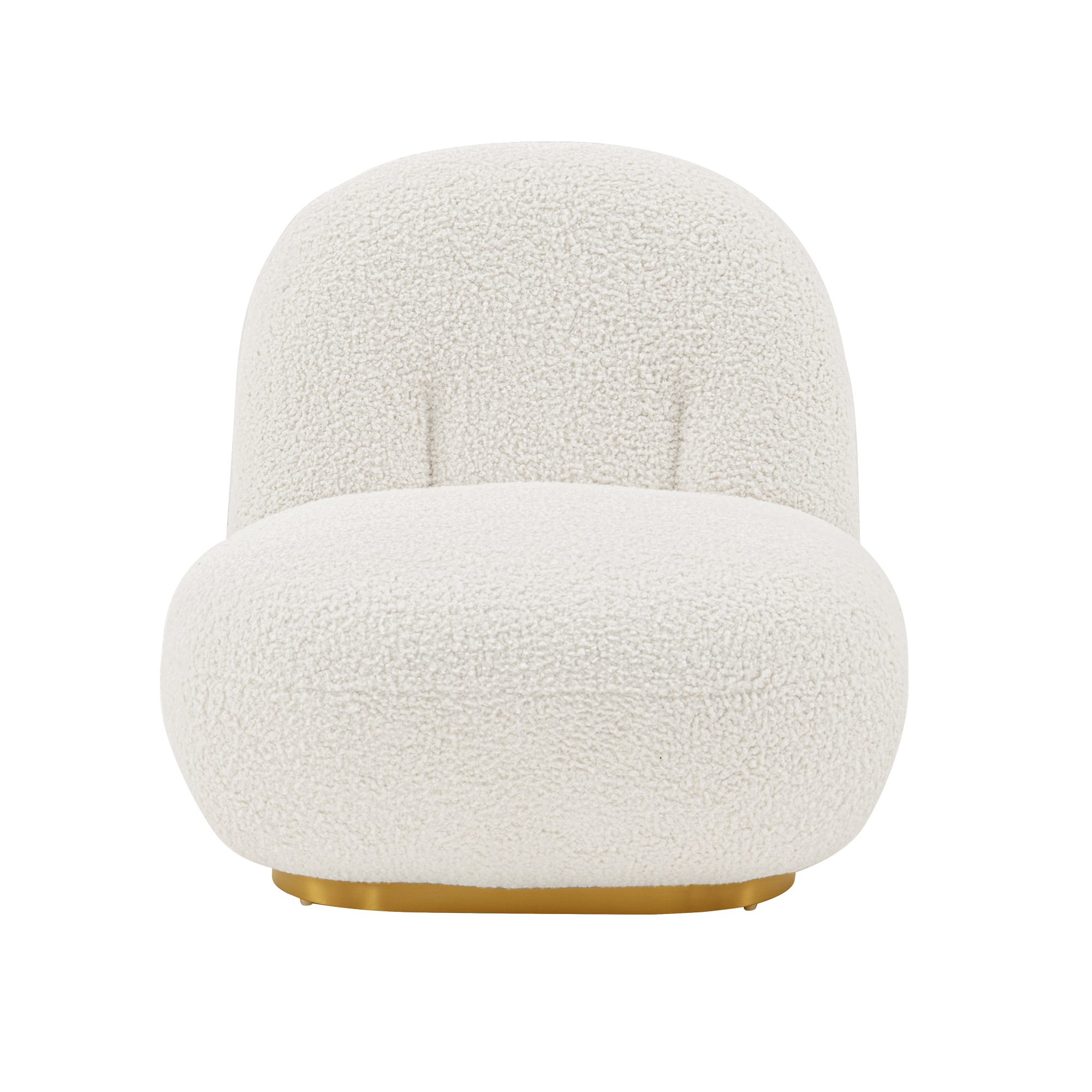 Manhattan Comfort, Modern Edina Boucle Accent Chair in White, Primary Color White, Included (qty.) 1 Model AC059