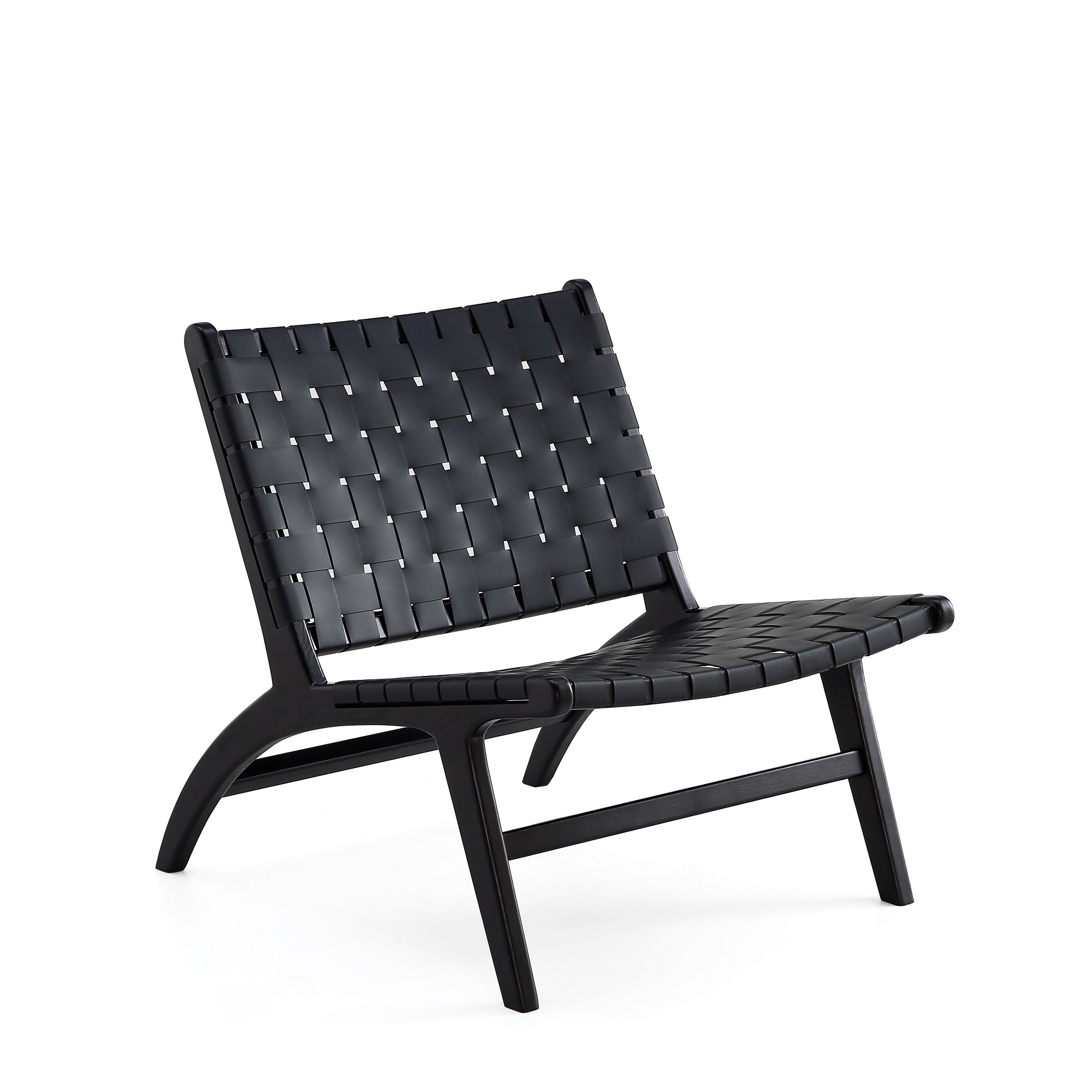 Manhattan Comfort, Maintenon Leatherette Accent Chair in Black, Primary Color Black, Included (qty.) 1 Model ACCA03