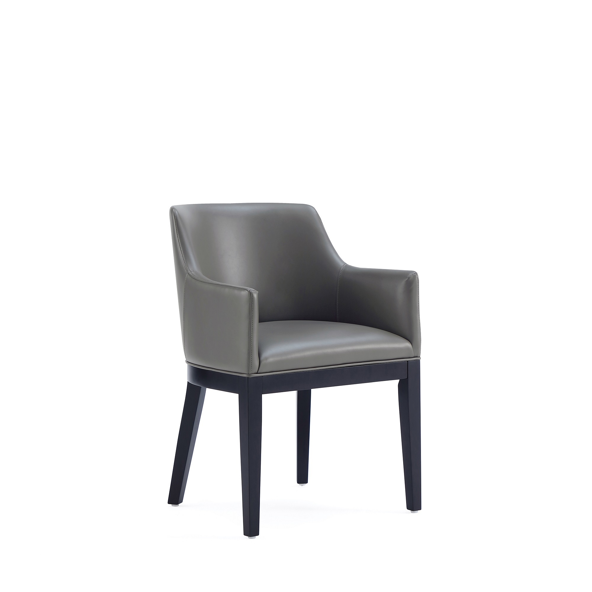 Manhattan Comfort, Gansevoort Faux Leather Armchair Pebble Grey, Primary Color Gray, Included (qty.) 1 Model DC051AR