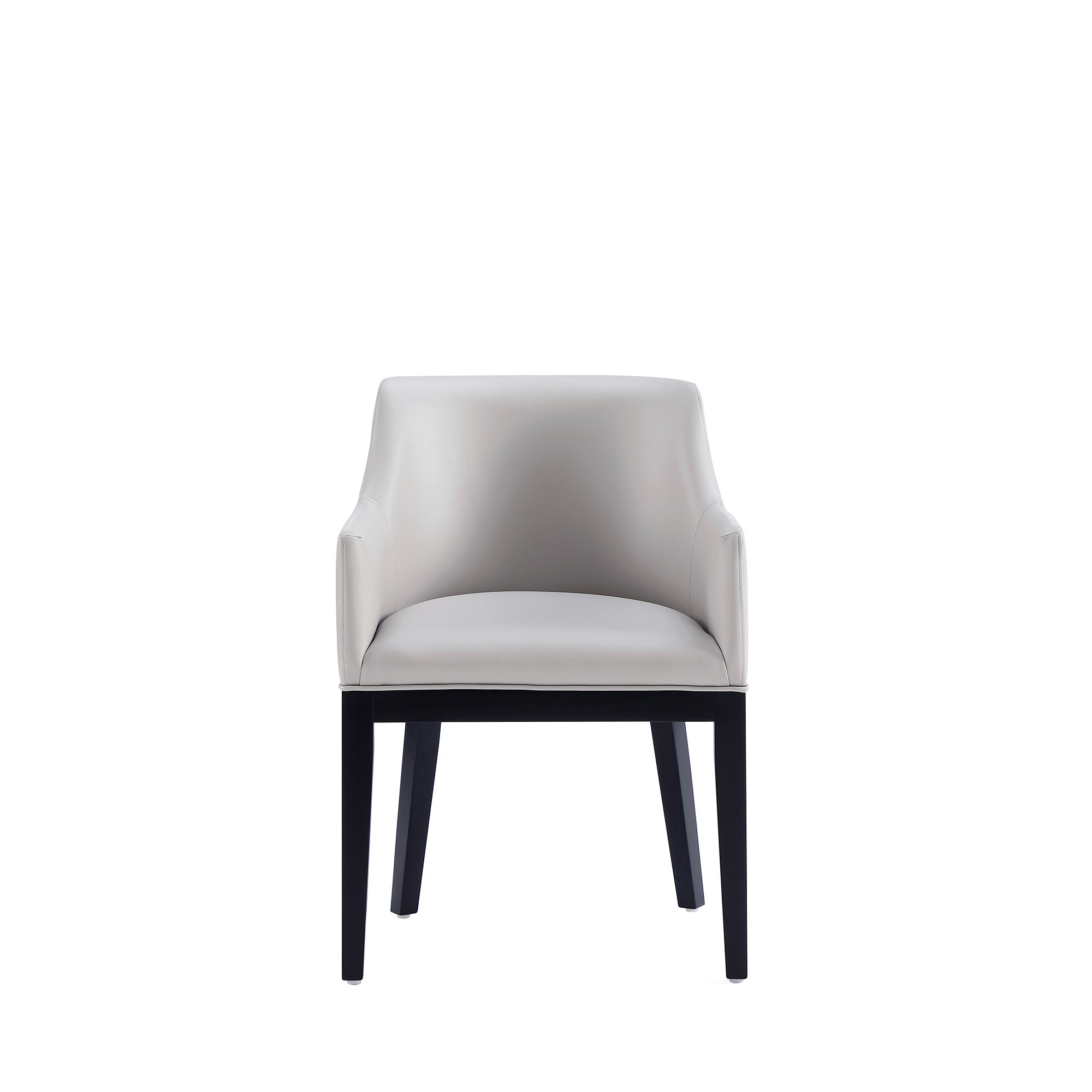 Manhattan Comfort, Gansevoort Modern Faux Leather Armchair Lt Grey, Primary Color Gray, Included (qty.) 1 Model DC051AR