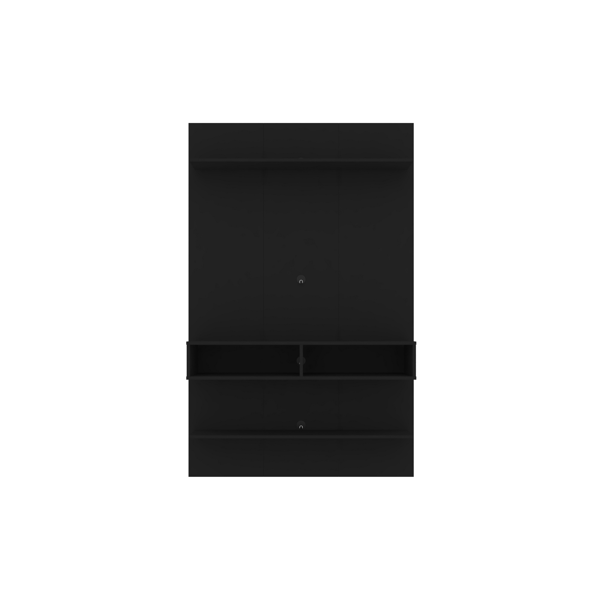 Manhattan Comfort, Libra Long Floating 45.35 Wall Ent Cntr Black, Width 45.35 in, Height 71.26 in, Depth 11.65 in, Model 237BMC