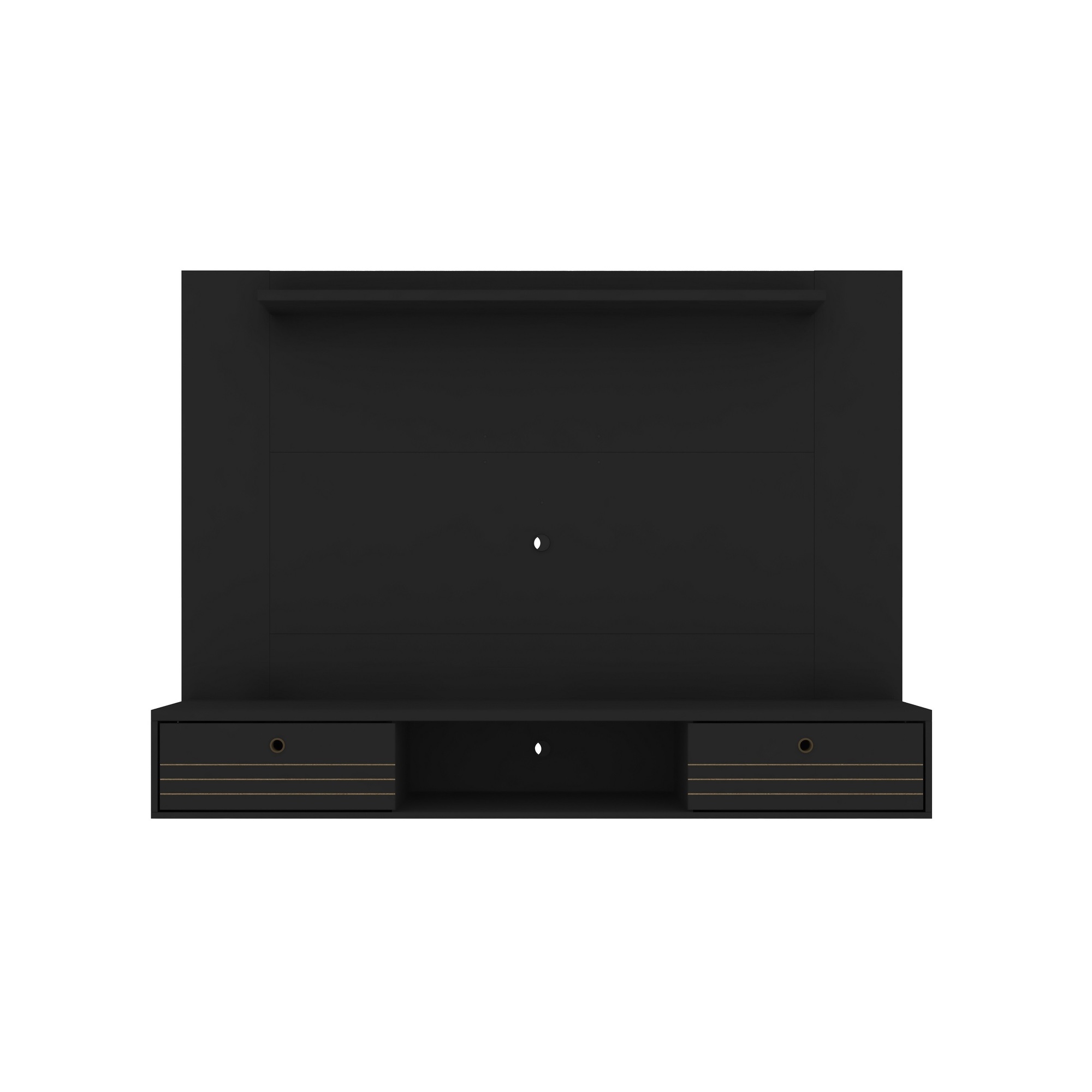 Manhattan Comfort, Liberty 70.86 Floating Wall Ent Cntr Black, Width 70.86 in, Height 52.95 in, Depth 12.99 in, Model 235BMC