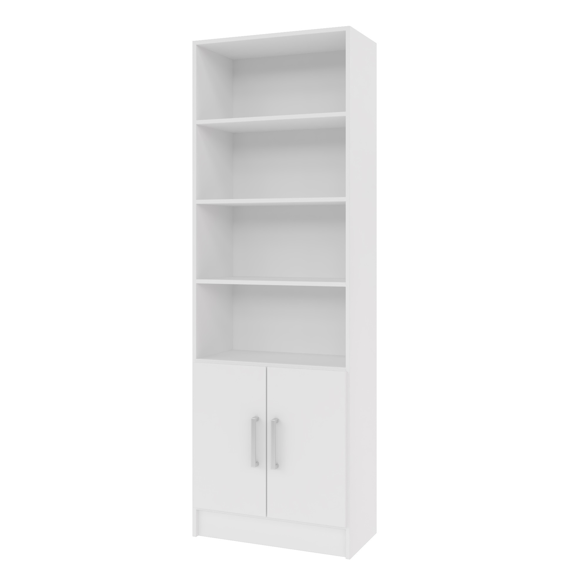 Manhattan Comfort, Catarina Cabinet with 5 shelves in White, Width 24.41 in, Height 71.85 in, Depth 12.2 in, Model 29AMC