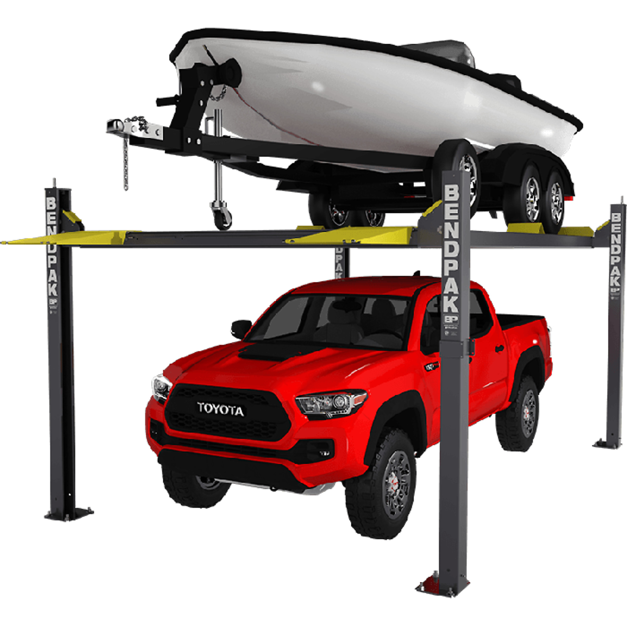 BendPak, 7500lb.Vehicle and Boat Storage Lift 82Inch Rise, Capacity 7500 lb, Max. Rise 7 ft, Horsepower 3 HP, Model HD-7500BLX