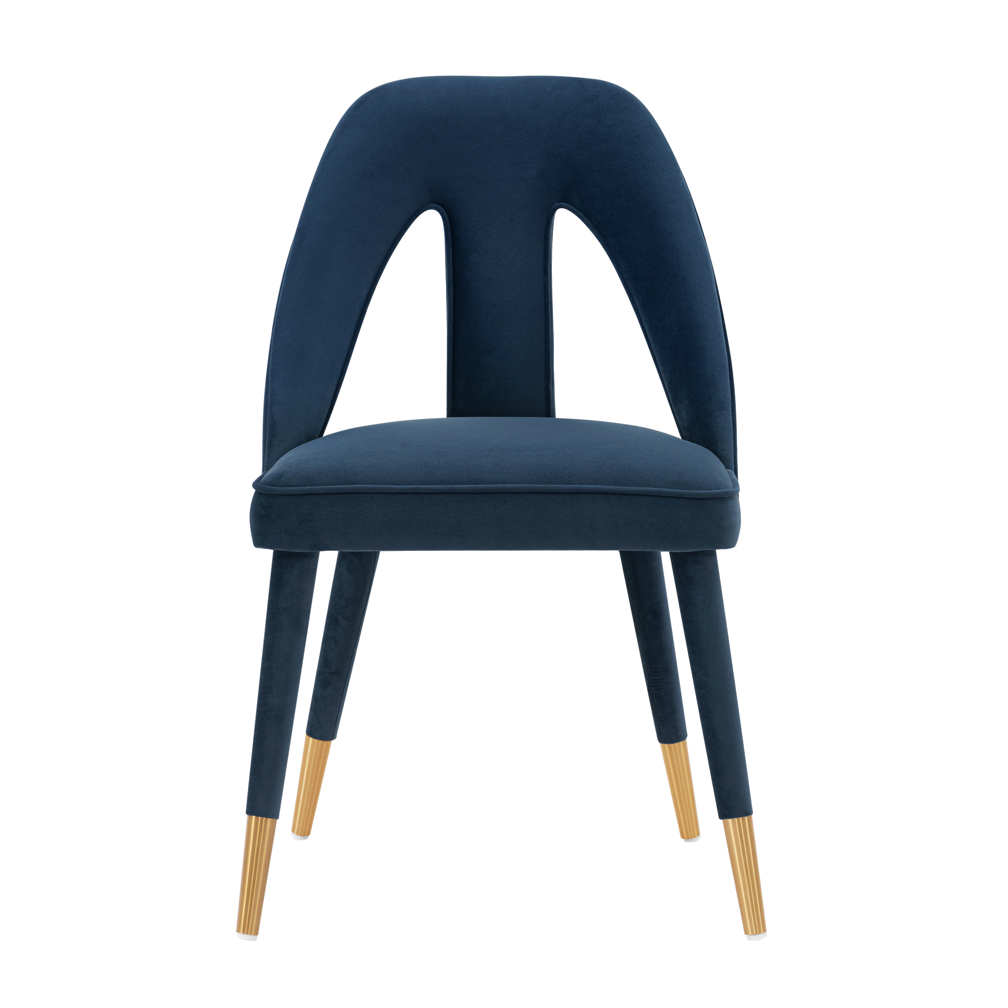 Manhattan Comfort, Modern Neda Velvet Chair in Midnight Blue, Primary Color Blue, Included (qty.) 1 Model DC081