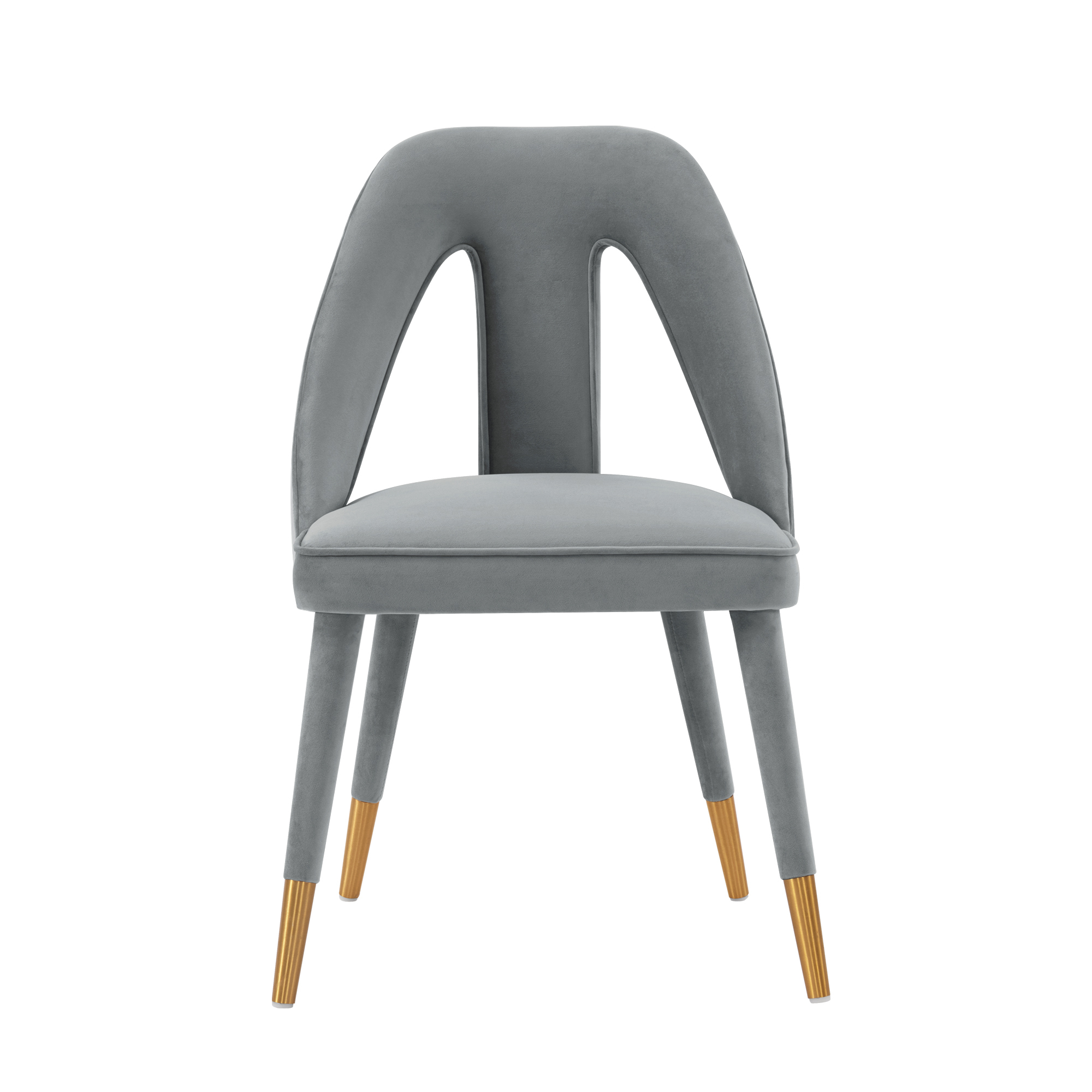 Manhattan Comfort, Modern Neda Velvet Chair in Grey, Primary Color Gray, Included (qty.) 1 Model DC081