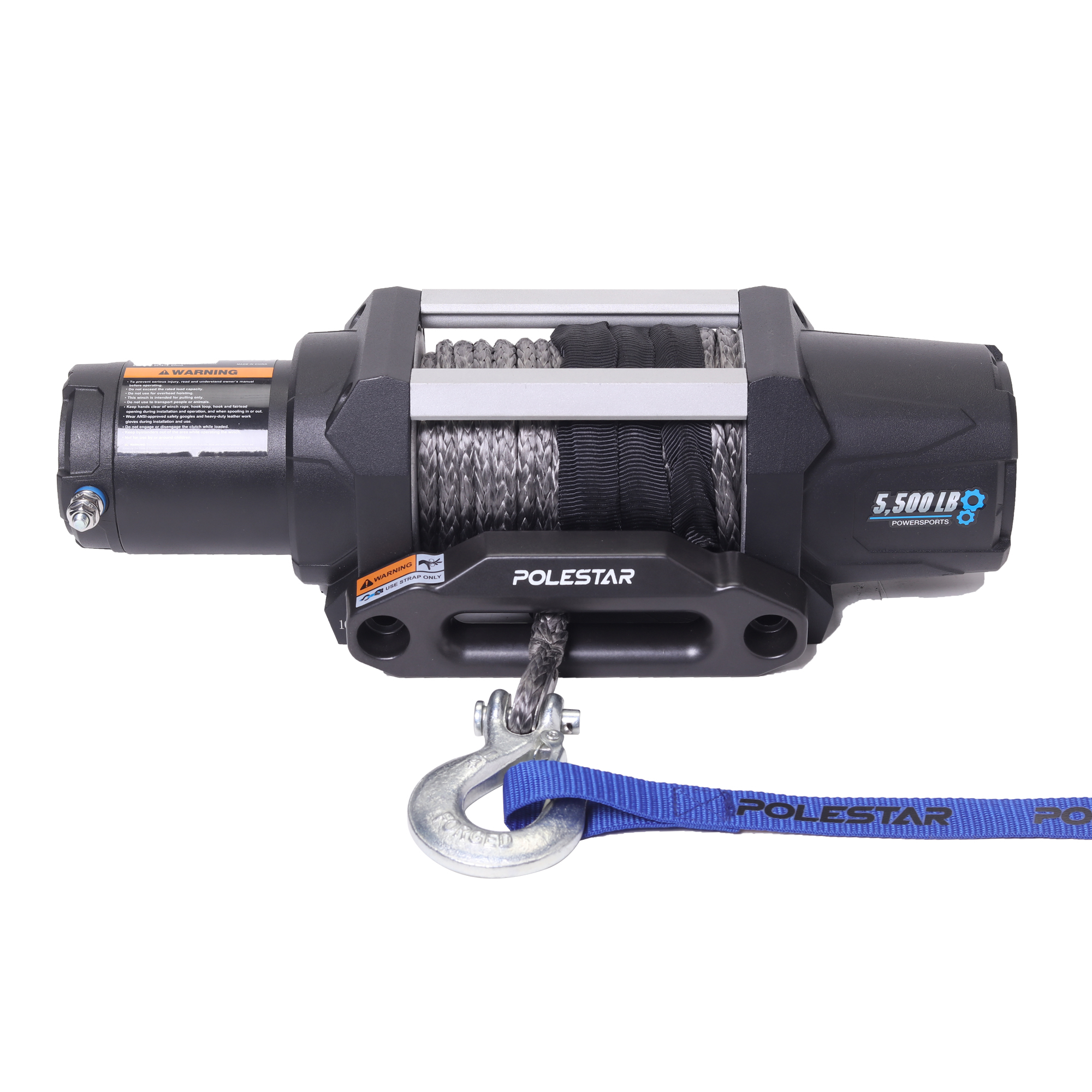 Polestar, 5500 lb UTV winch Synthetic rope, Capacity (Line Pull) 5500 lb, Model 10801030