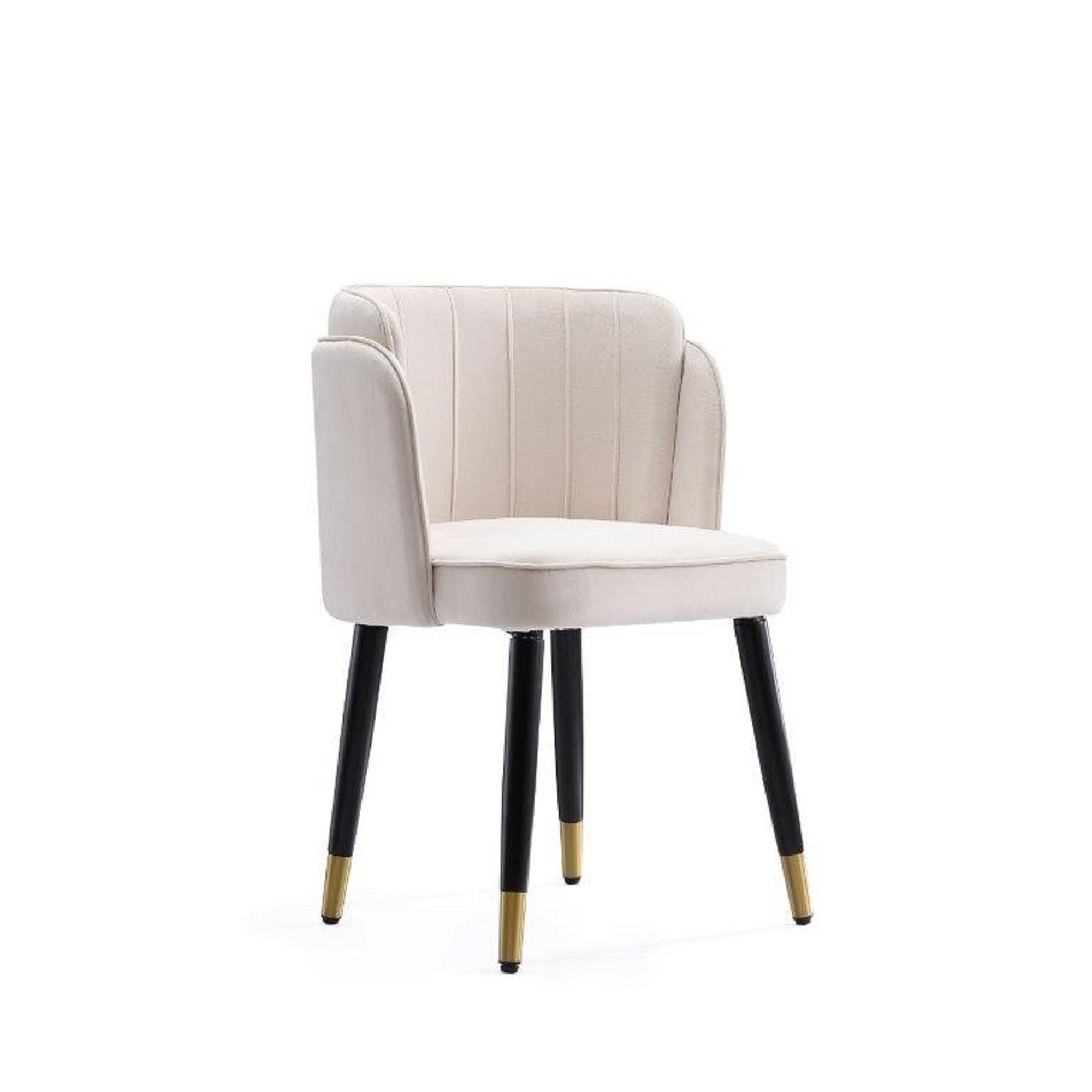 Manhattan Comfort, Zephyr Velvet Chair in Cream, Primary Color Cream, Included (qty.) 1 Model DC043