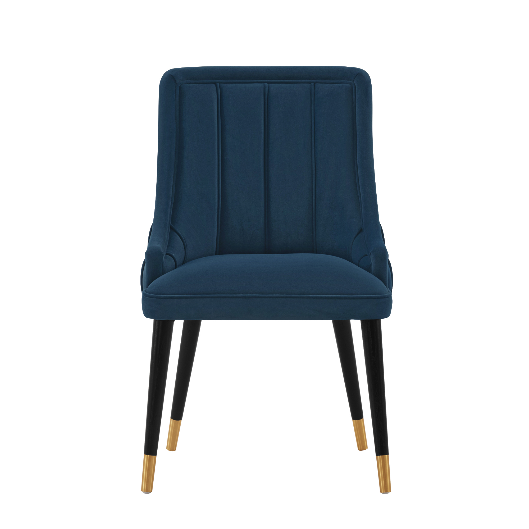 Manhattan Comfort, Modern Eda Velvet Chair in Midnight Blue, Primary Color Blue, Included (qty.) 1 Model DC073