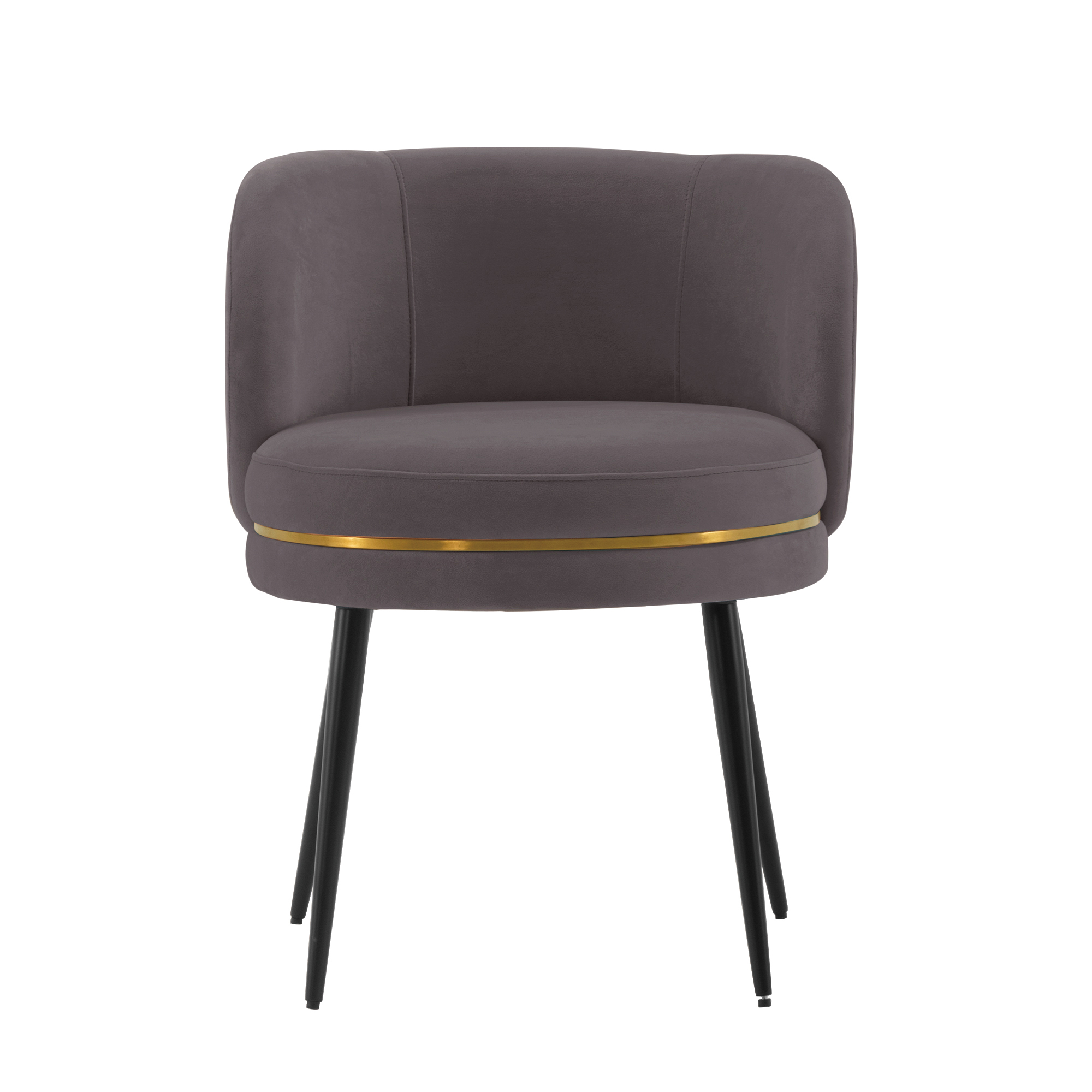 Manhattan Comfort, Modern Kaya Pleated Velvet Chair in Grey, Primary Color Gray, Included (qty.) 1 Model DC080