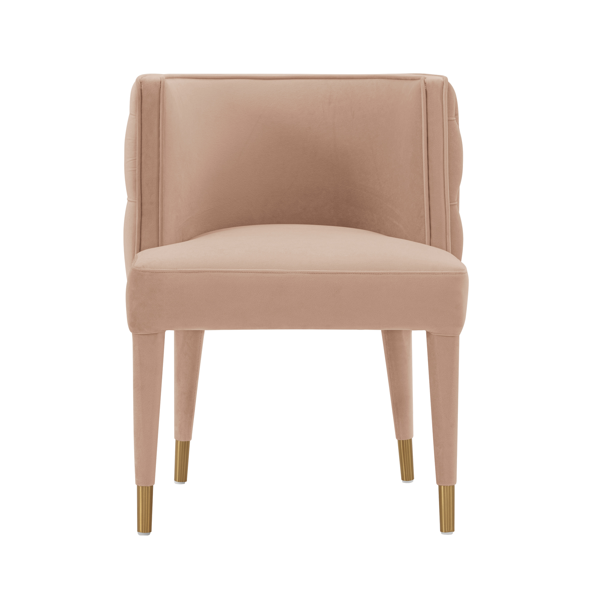 Manhattan Comfort, Modern Maya Tufted Velvet Chair in Nude, Primary Color Beige, Included (qty.) 1 Model DC079