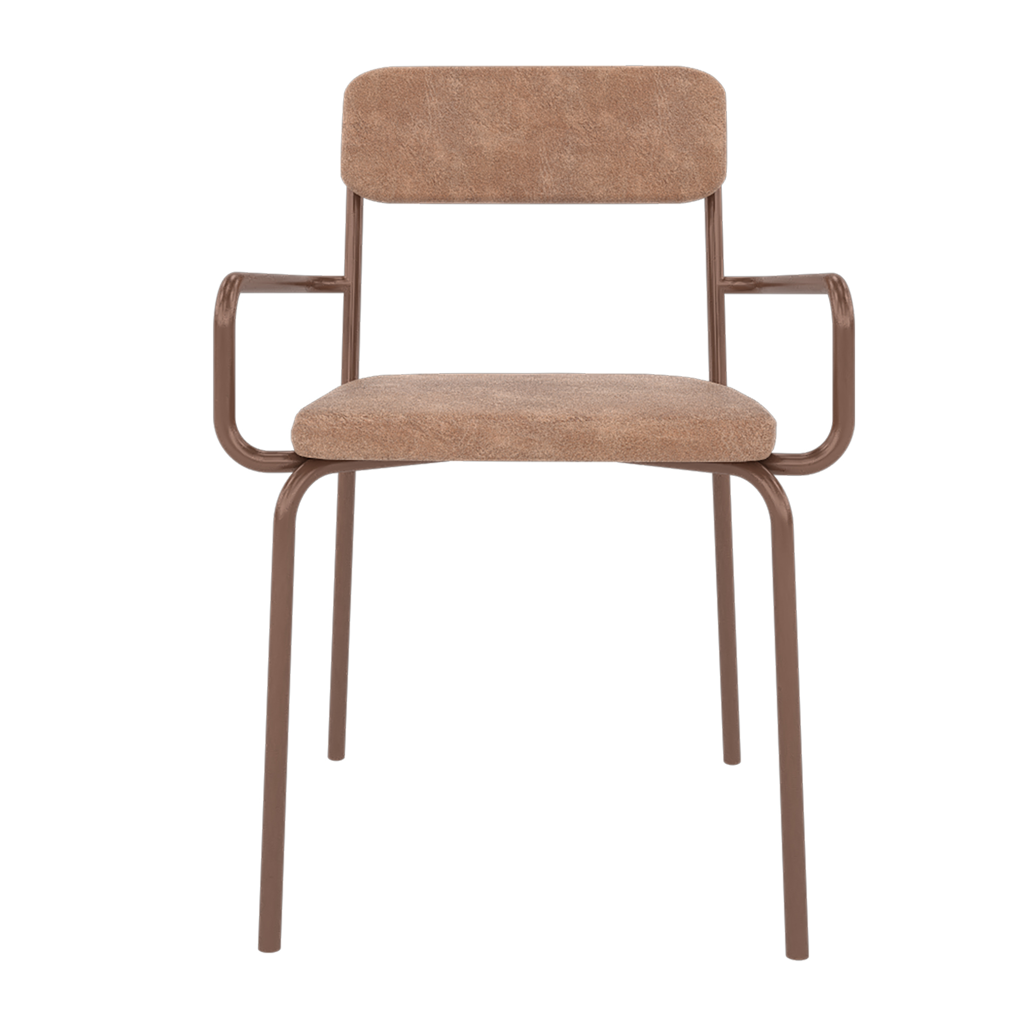 Manhattan Comfort, Whythe PU Leather Chair in Corten, Primary Color Tan, Included (qty.) 1 Model 2PZ