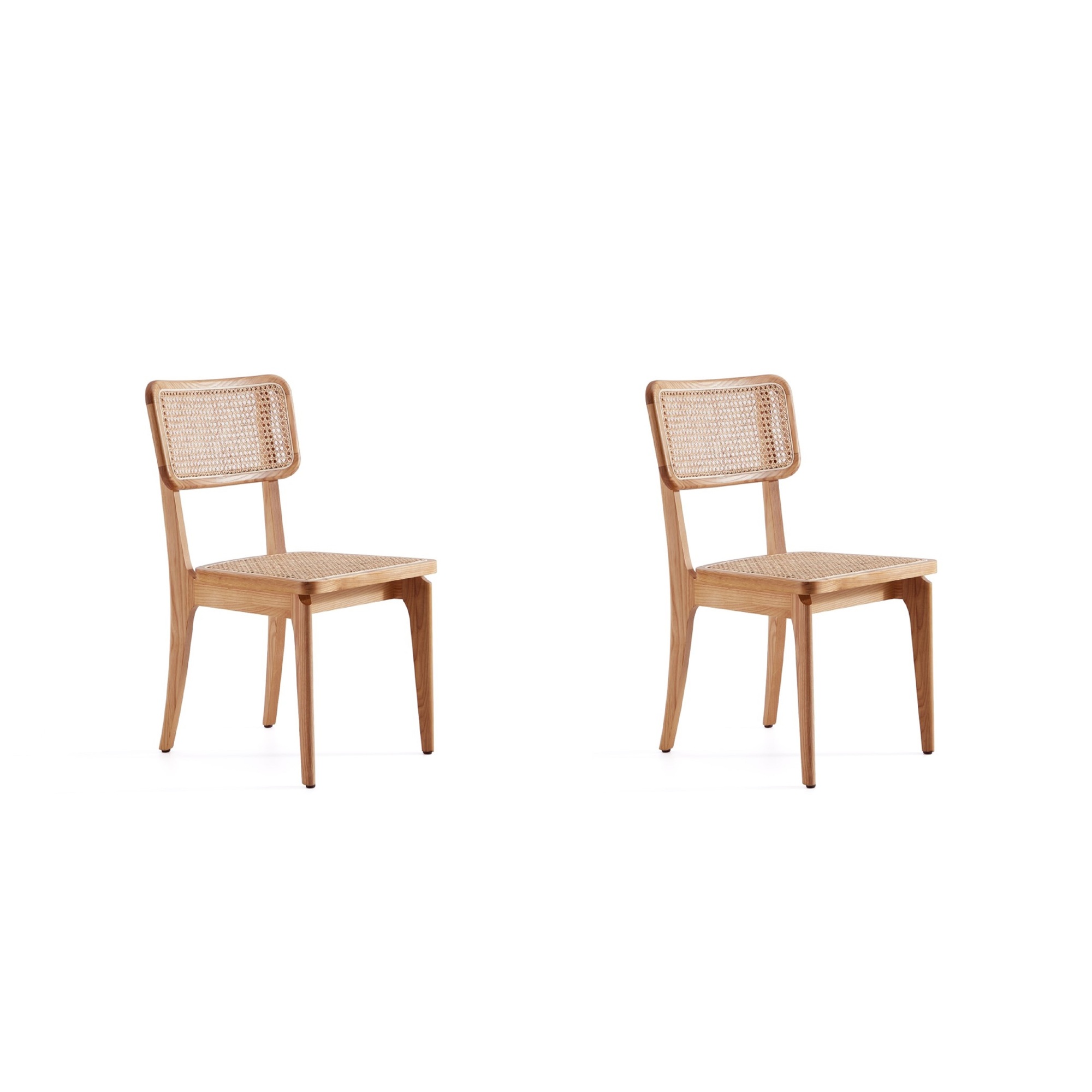 Manhattan Comfort, Giverny Chair in Nature Cane Set of 2 Primary Color Natural, Included (qty.) 2 Model DCCA04