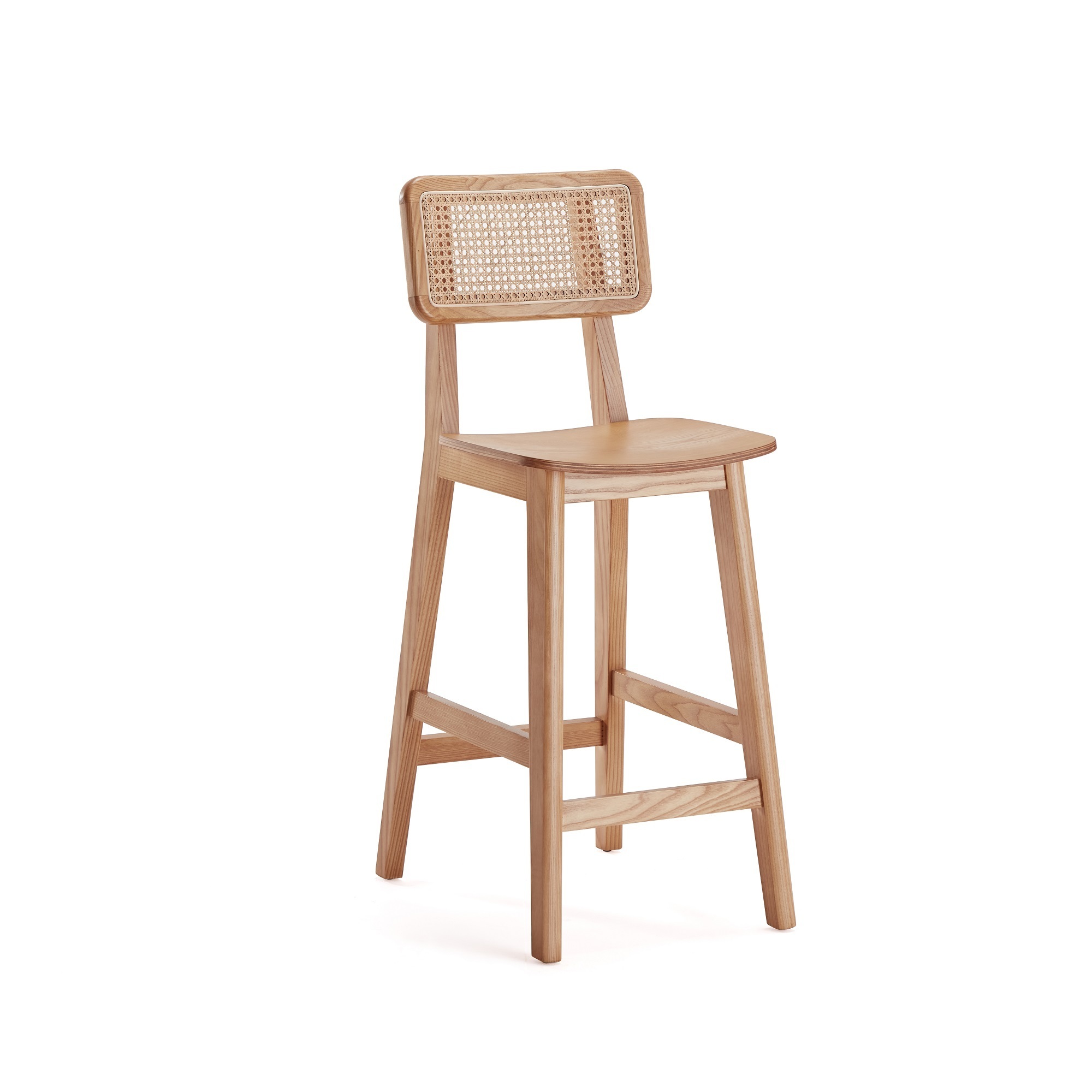 Manhattan Comfort, Versailles Counter Stool in Nature Cane, Primary Color Natural, Included (qty.) 1 Model CSCA01