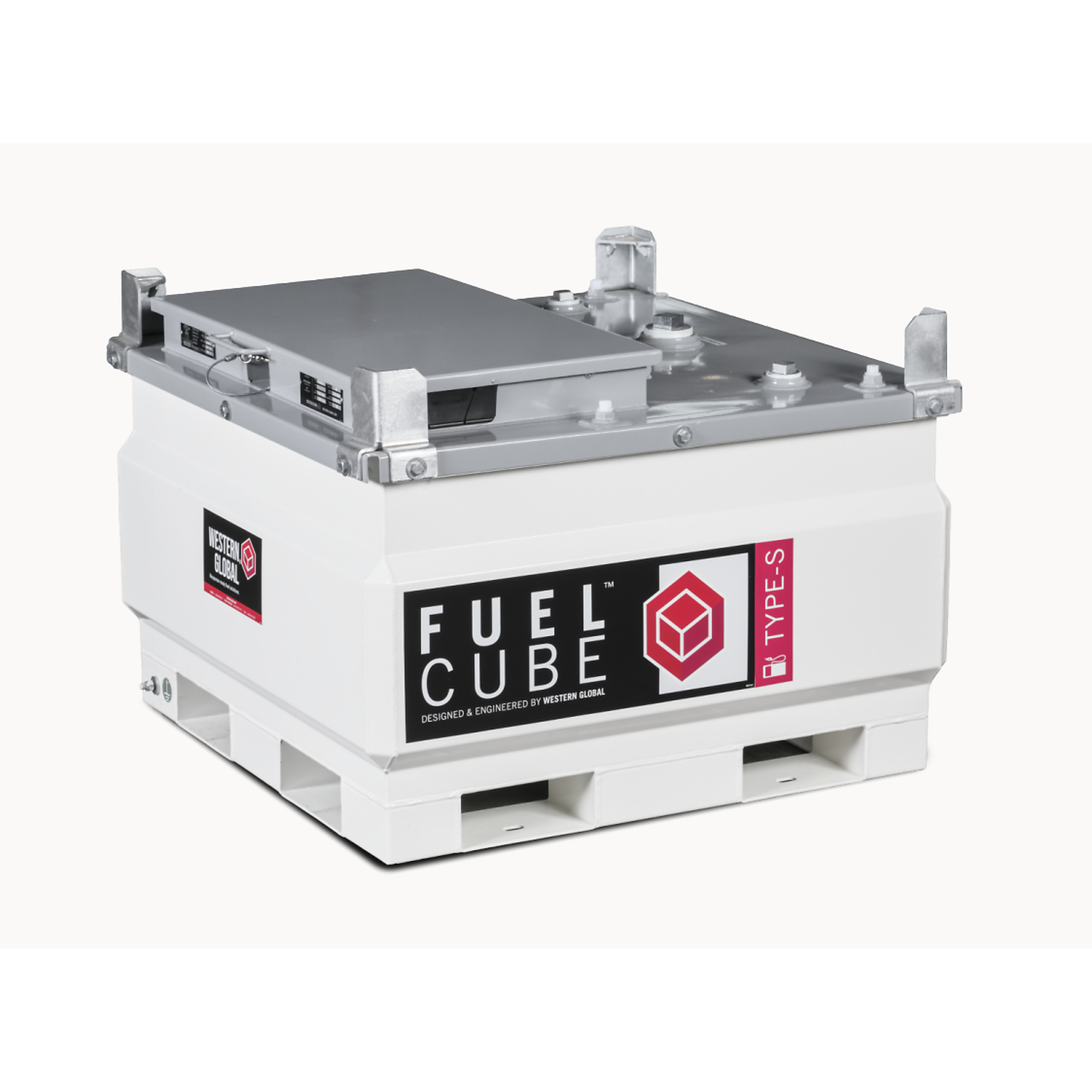 Western Global, FuelCube Type-S, 119 Gallons, w/ Level Gauge, Capacity 119 Gal, Shape Square, Model FCSWN0119
