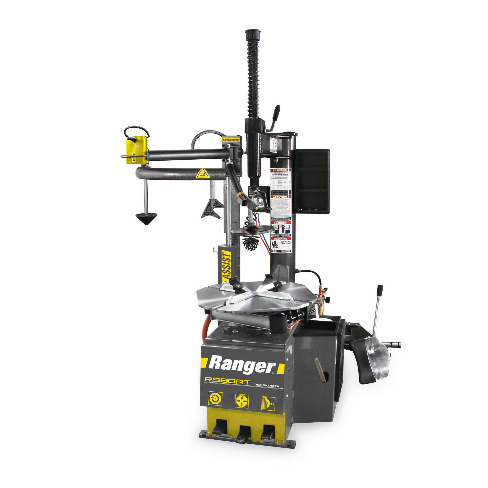 Ranger, Tire Changer Swing Arm Single-Tower Assist 30Inch, Power Type Electric, Control Type Foot Pump, Volts 110 Model R980AT-L