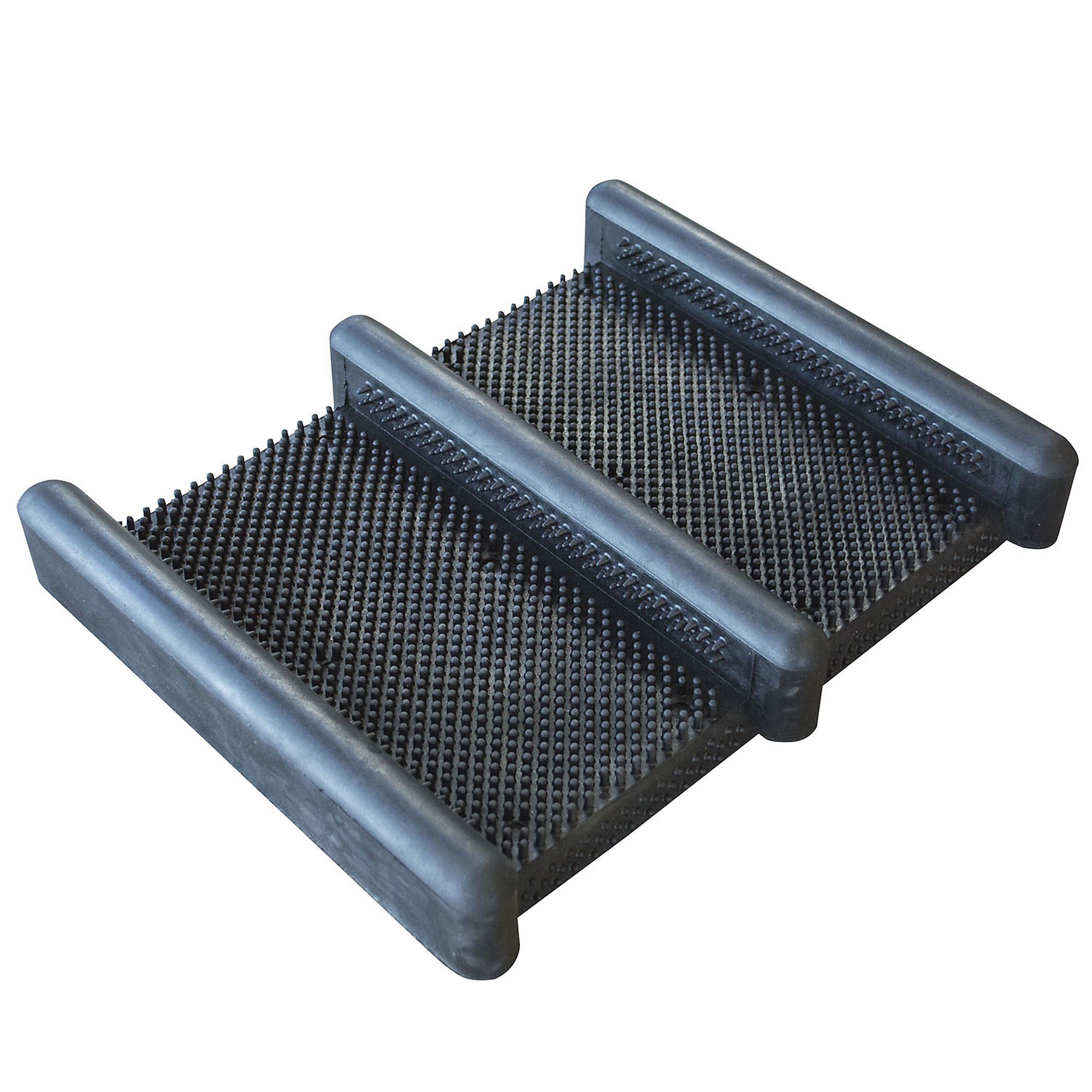 AMERIHOME, Rubber Boot Scraper Mat 2 Piece, Width 12.5 in, Length 15 in, Thickness 2-1/4 in, Model RBSM2