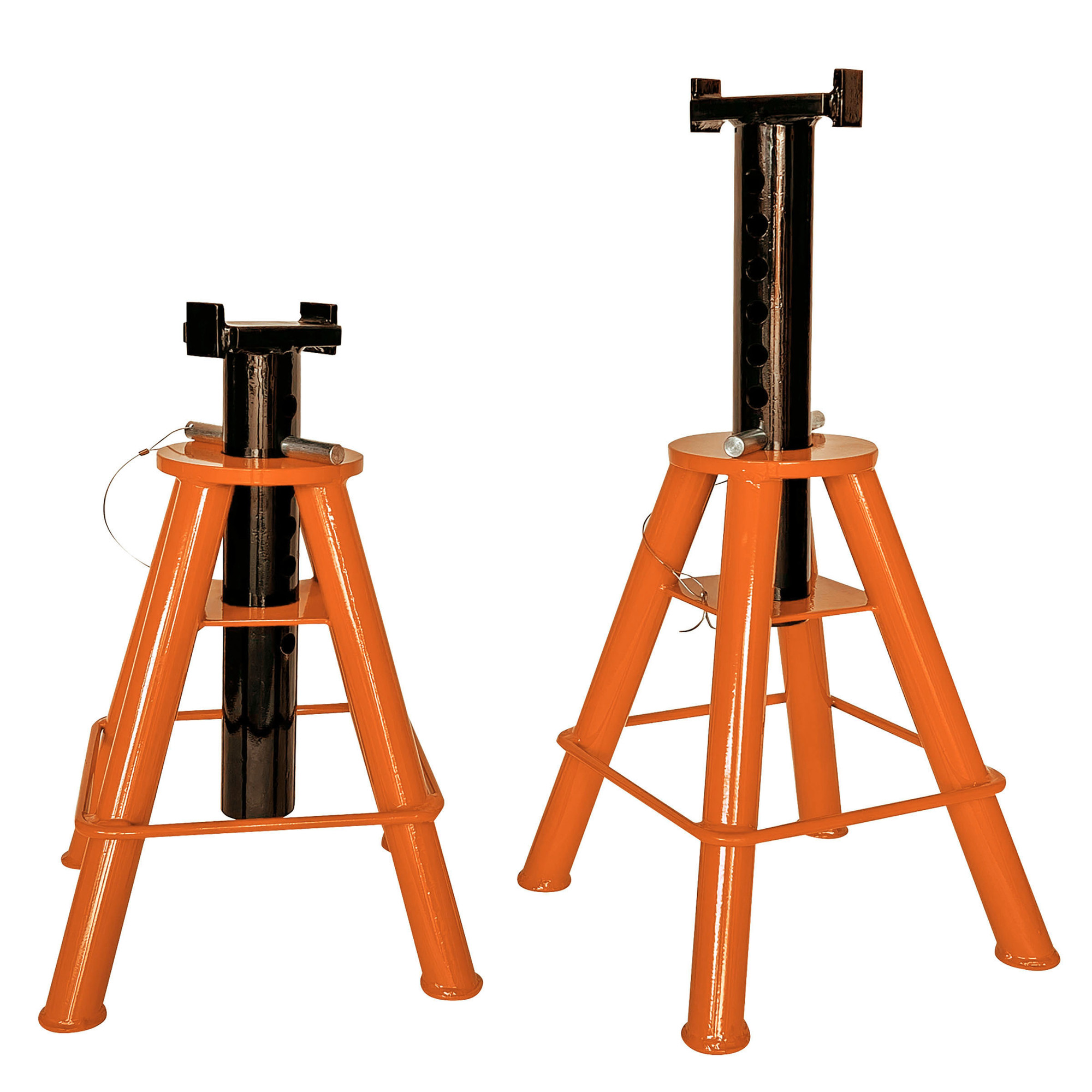 Buffalo Tools, 10 Ton Medium Height Jack Stand Set (2pk), Lift Capacity 10 Tons, Max. Lift Height 31.5 in, MInch Lift Height 20.5 in, Model JS10MSET