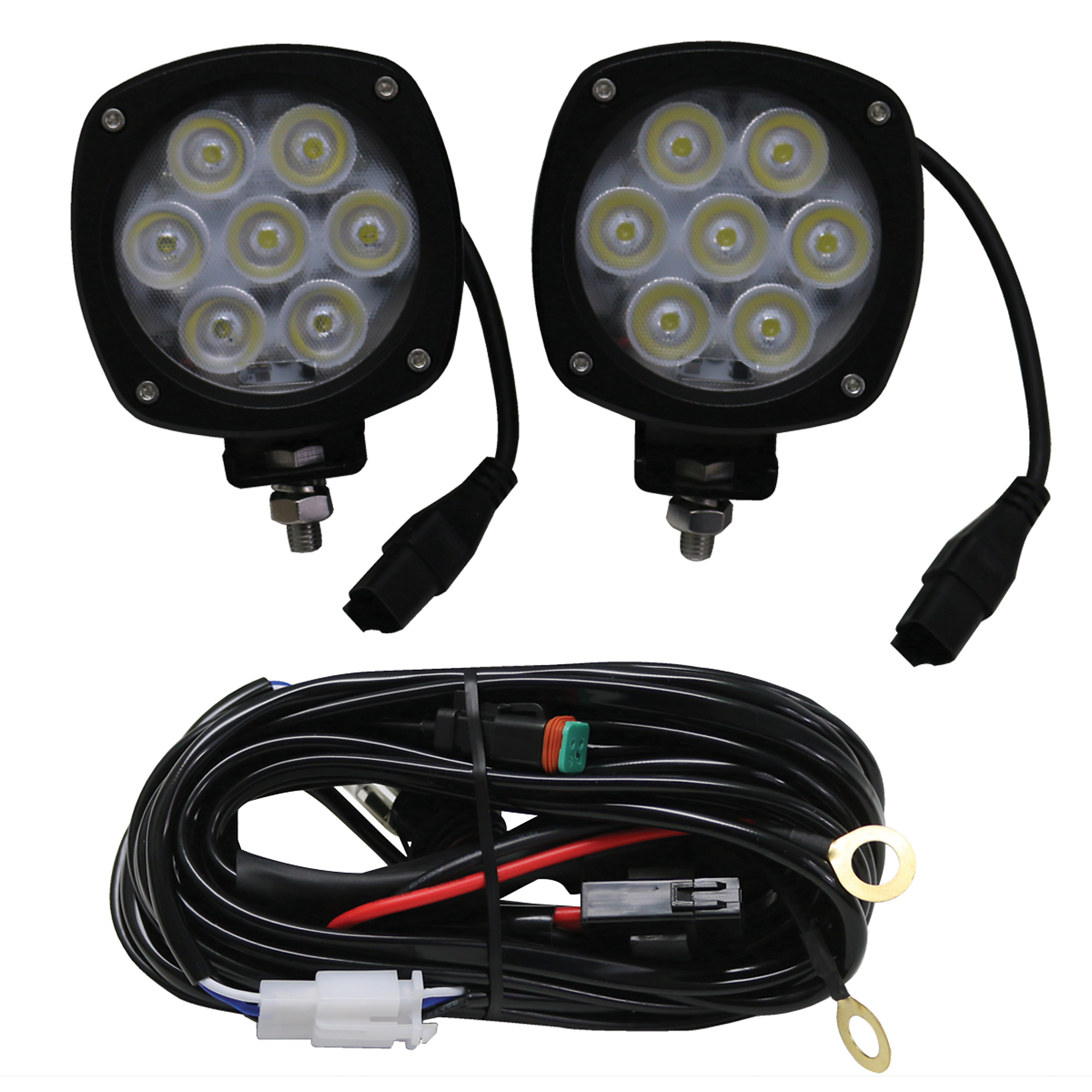 Race Sport Lighting, HD Series 4.3Inch Round CREE LED Spot light - Pair, Light Type LED, Lens Color Clear, Included (qty.) 2 Model 1003697