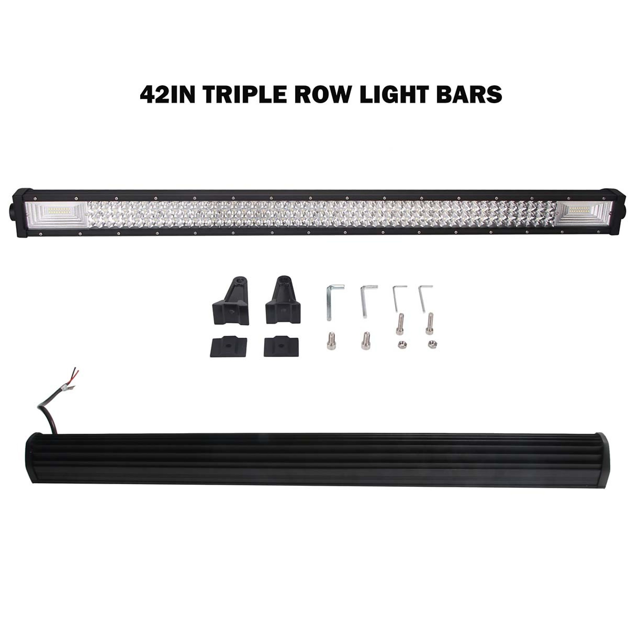 Race Sport Lighting, Excursion Series 42Inch 240W LED Light Bar 3-Rows, Light Type LED, Lens Color Clear, Included (qty.) 1 Model 1006483