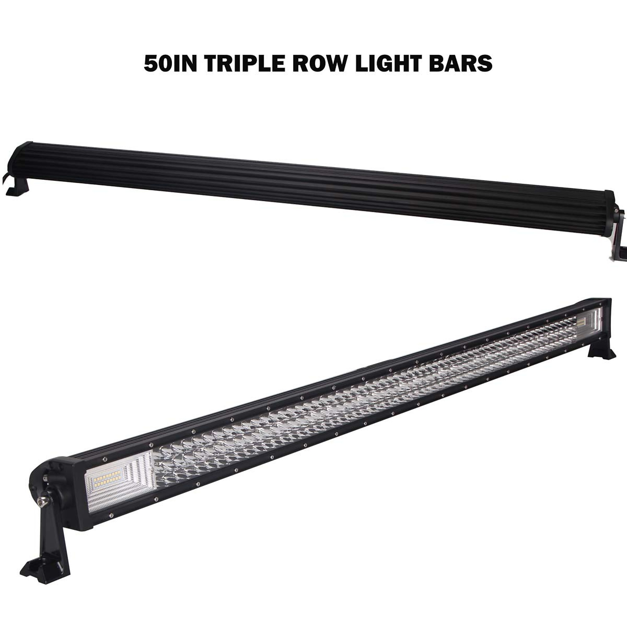 Race Sport Lighting, Excursion Series 52Inch 300W LED Light Bar 3-Rows, Light Type LED, Lens Color Clear, Included (qty.) 1 Model 1006488