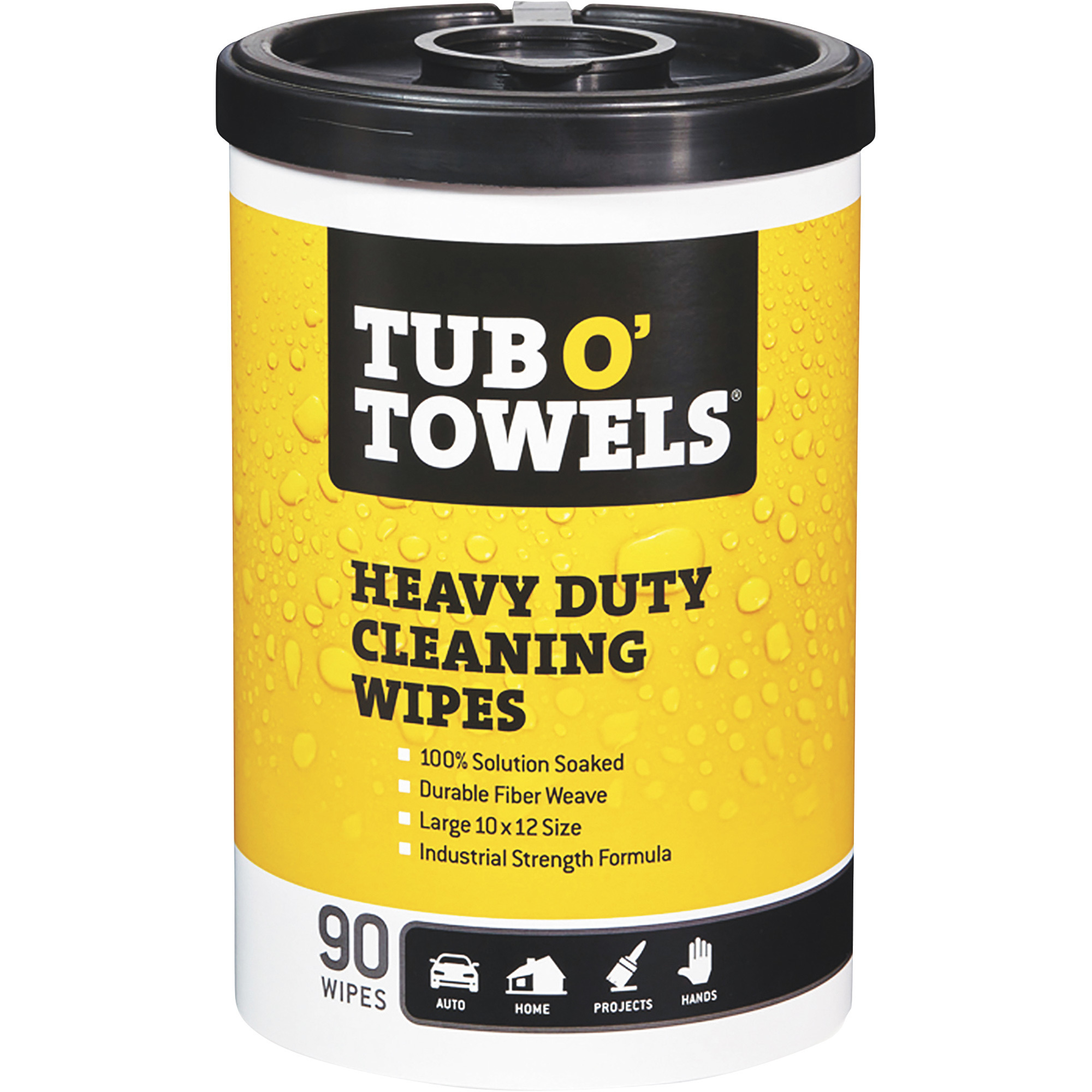 Tub O' Towels Heavy-Duty Cleaning Wipes â 90-Ct., Model TW90