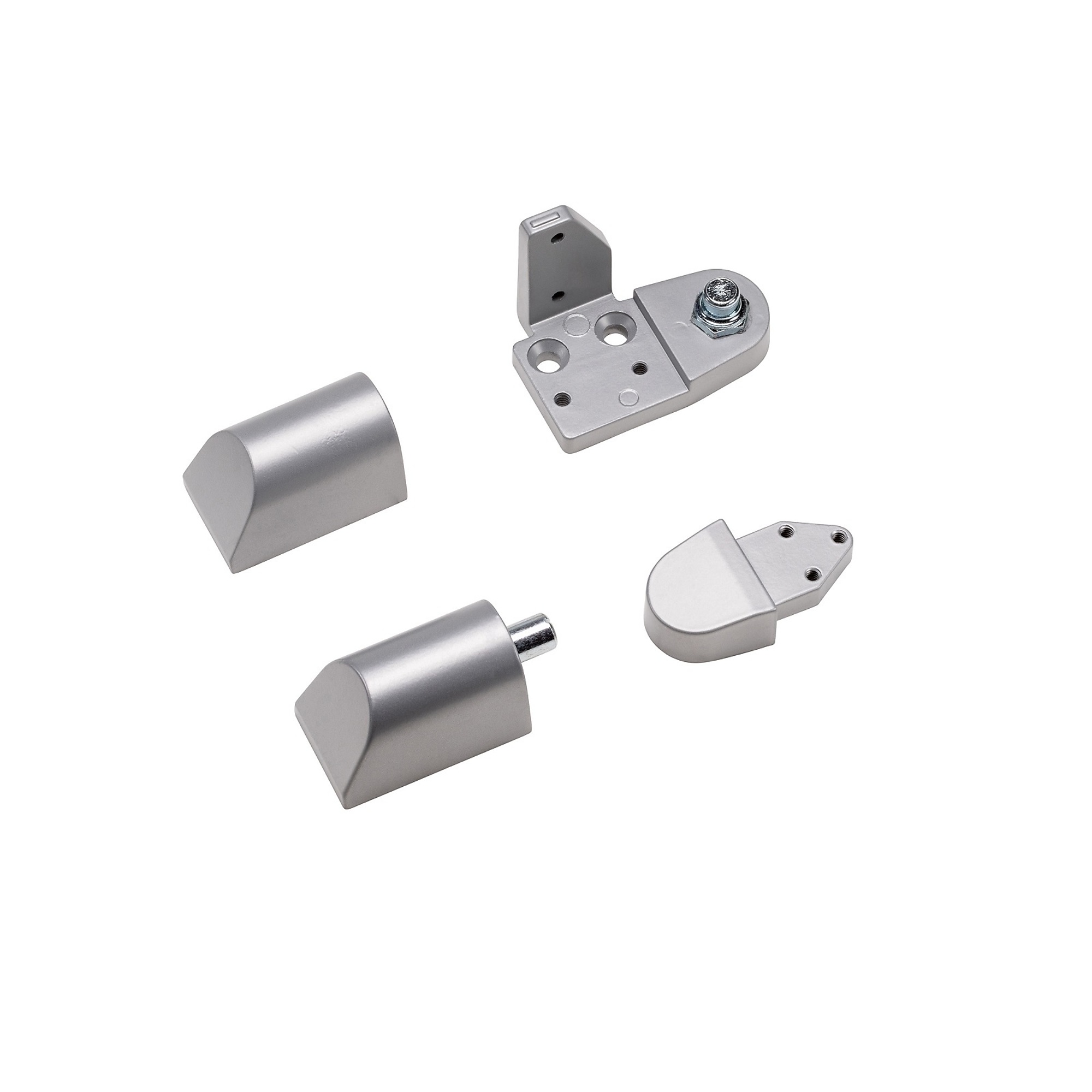 Global Door Controls, Amarlite Style 3/4Inch Left Hand Offset Door Pivot, Model TH1112-LH-AL