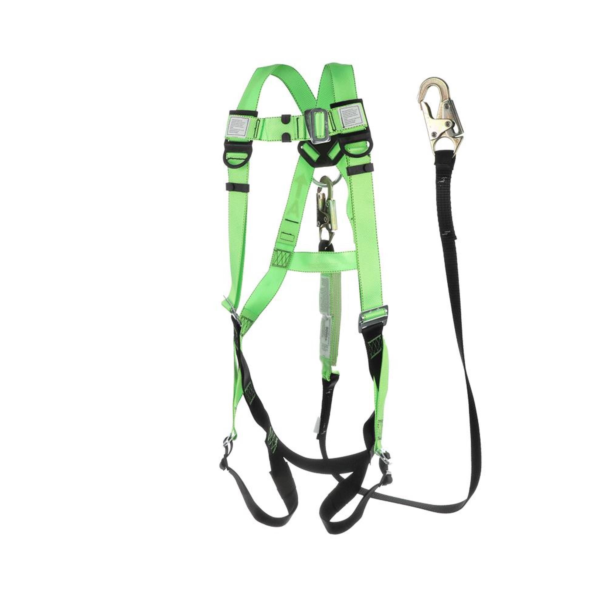 Peak Works, Contractor Kit: Harness, Lanyard, Weight Capacity 400 lb, Harness Size One Size, Model V8252356