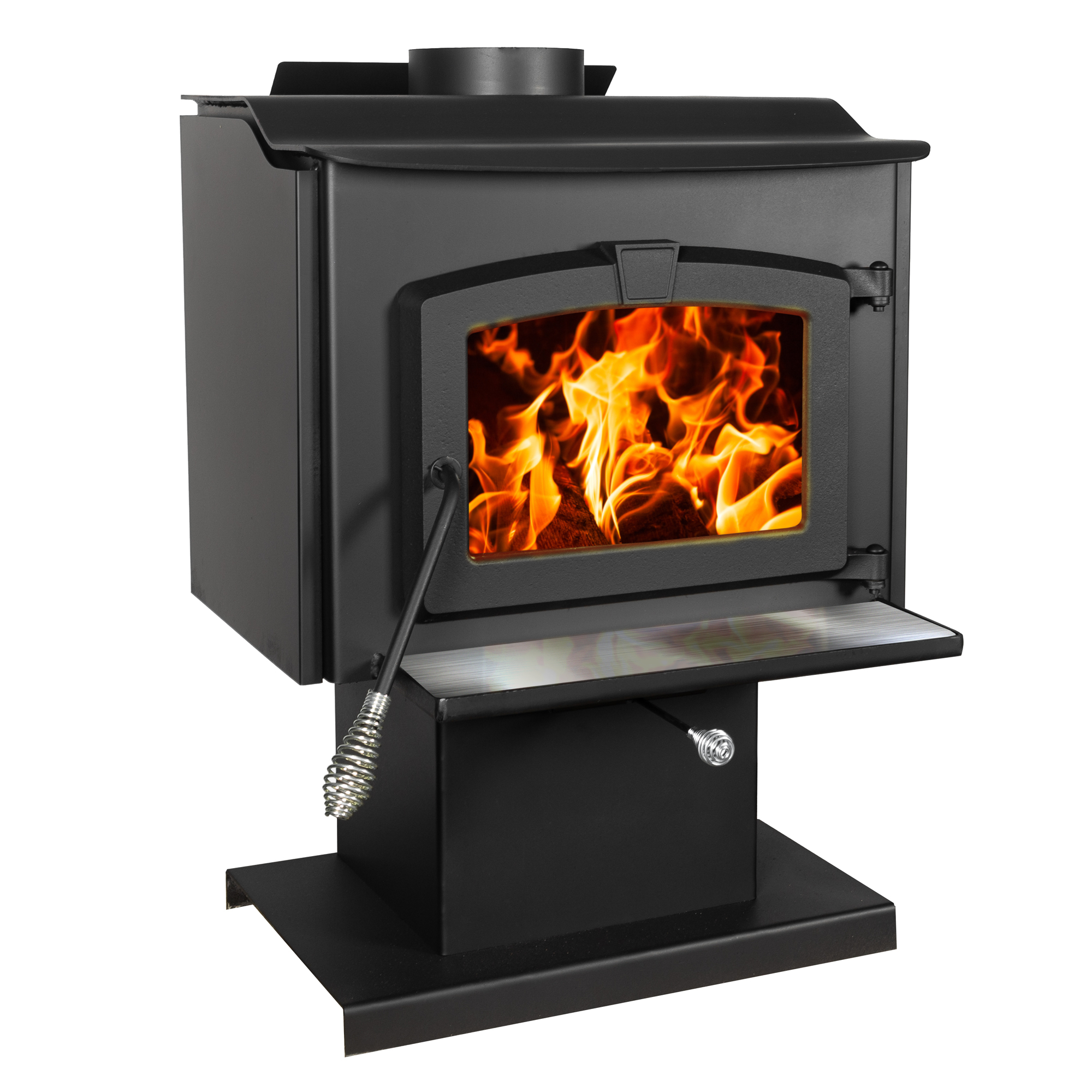 Pleasant Hearth, 1200 Sq. Ft. Wood Burning Stove w/Variable Blower, Heat Output 74000 Btu/hour, Heating Capability 1800 ftÂ², Model HWS-1200-B