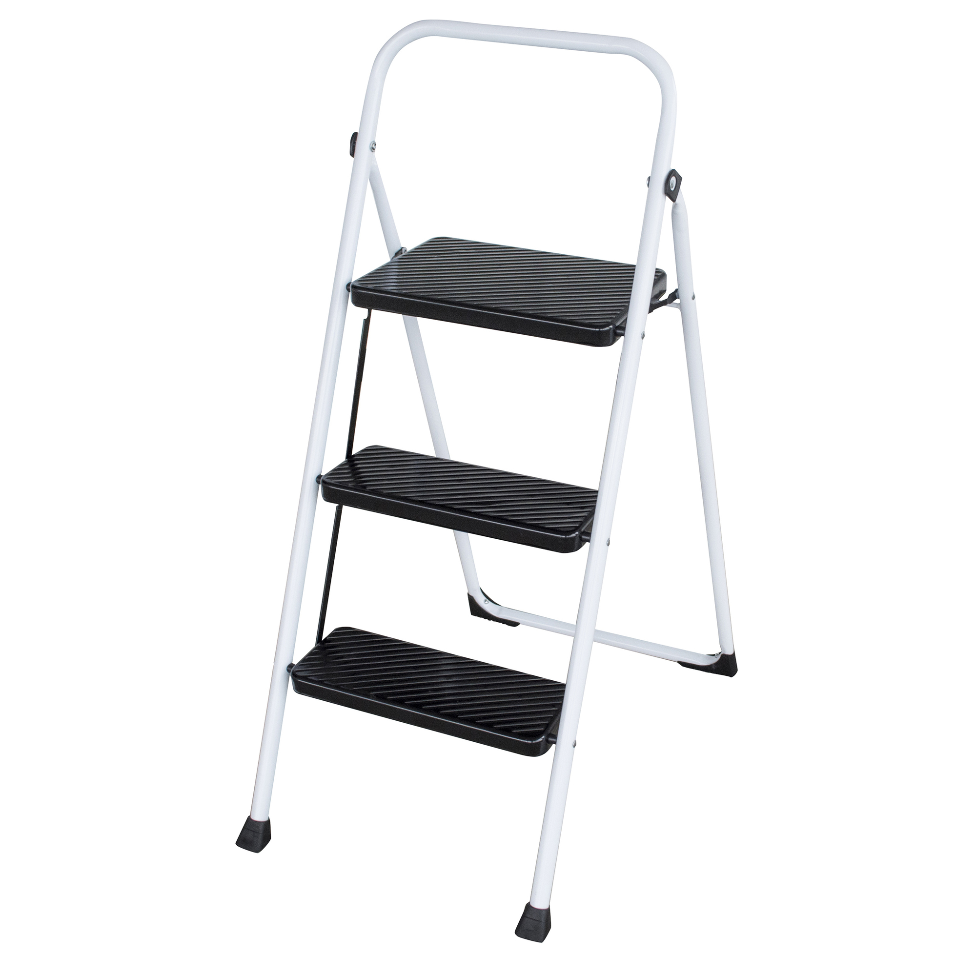 AMERIHOME, Three Step Folding Utility Step Ladder, Height 41 ft, Capacity 200 lb, Material Steel, Model STL3STP