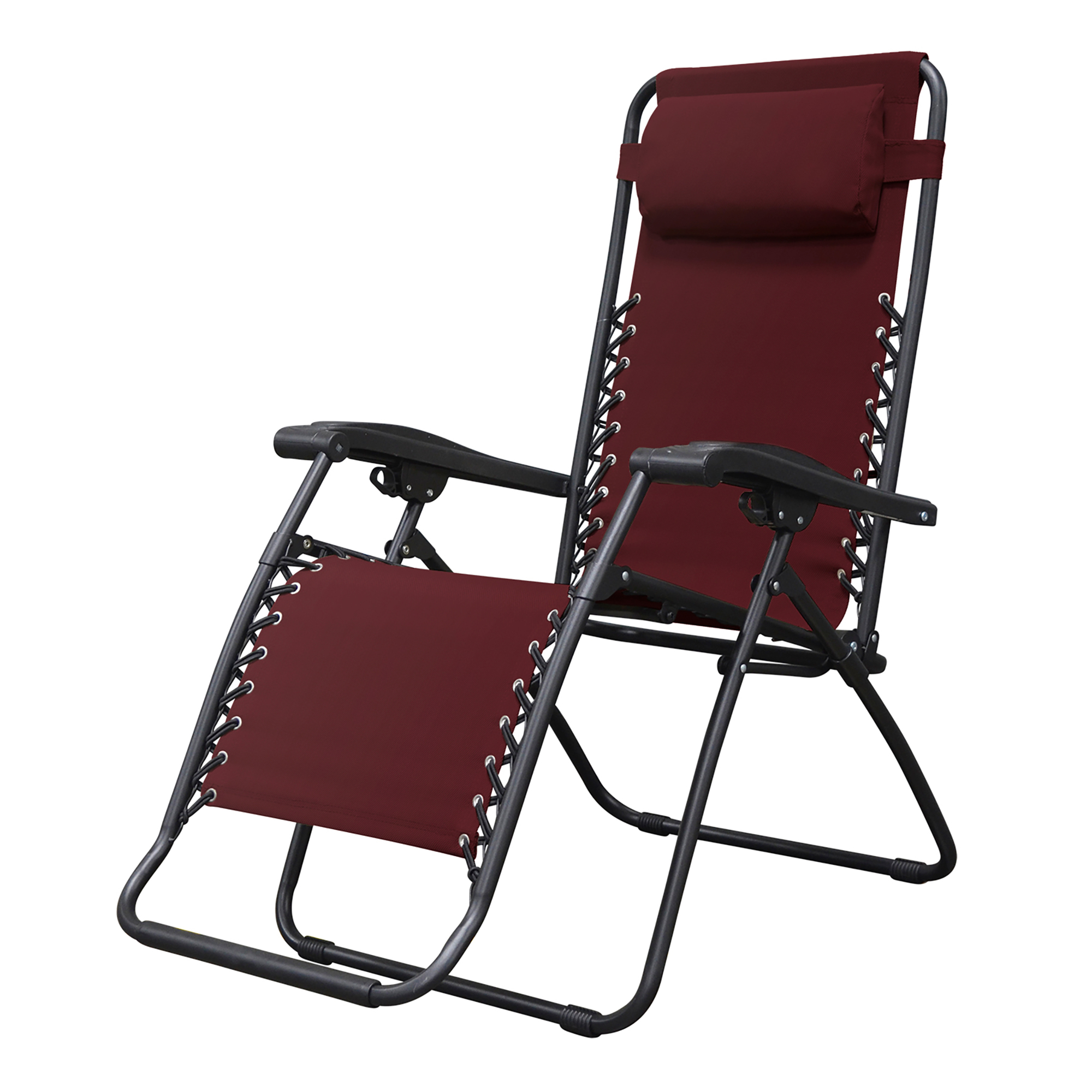 Caravan Canopy, Infinity Zero Gravity Chair Lounger, Primary Color Burgundy, Material Textile, Width 27.16 in, Model 80009000170