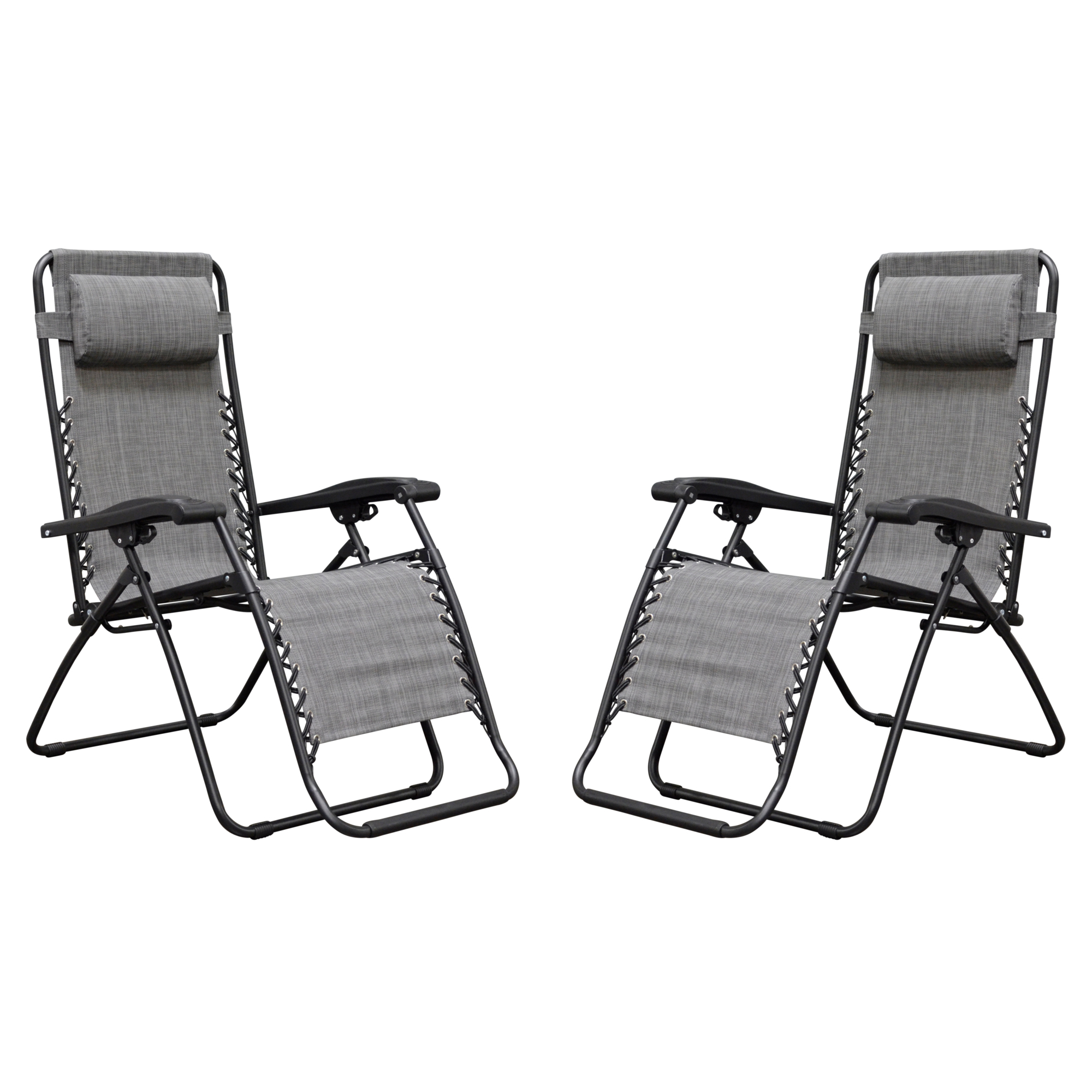 Caravan Canopy, Infinity Zero Gravity Chair Lounger 2 Pack, Primary Color Gray, Material Textile, Width 27.16 in, Model 80009000122