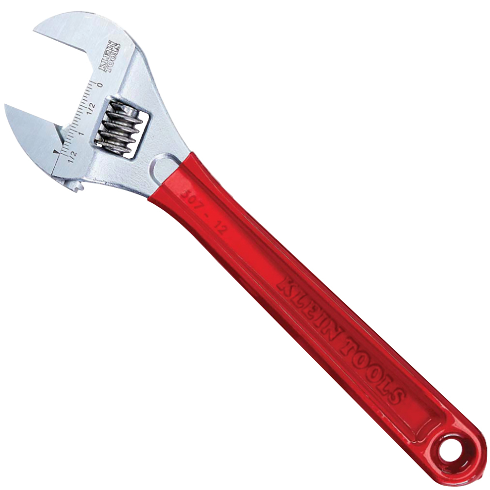 Klein Tools, 12Inch Adj. Wrench Extra Capacity, Pieces (qty.) 1 Tool Length 12.35 in, Measurement Standard Standard (SAE), Model D507-12