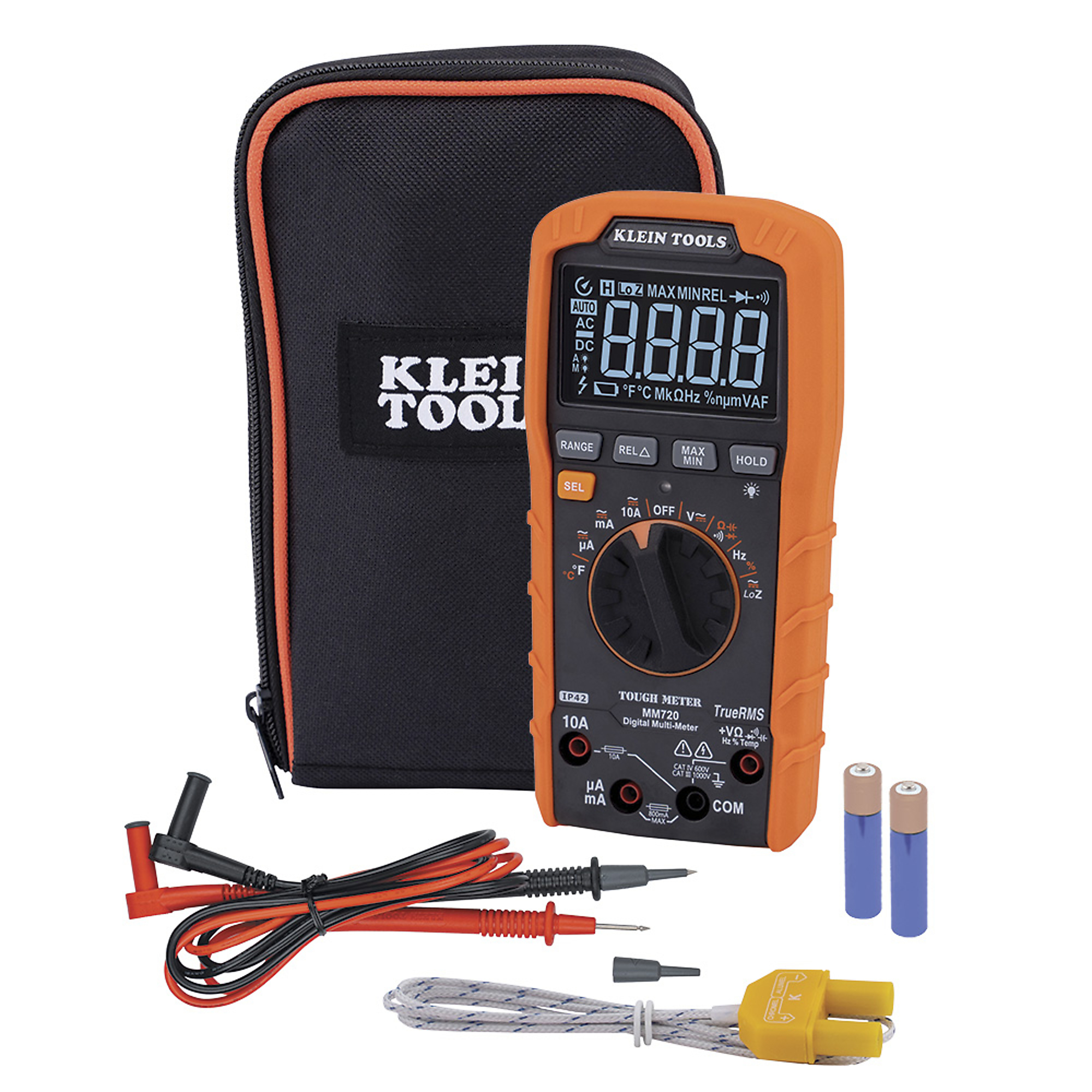 Klein Tools, Digital Multimeter, TRMS Auto 1000V, Model MM720